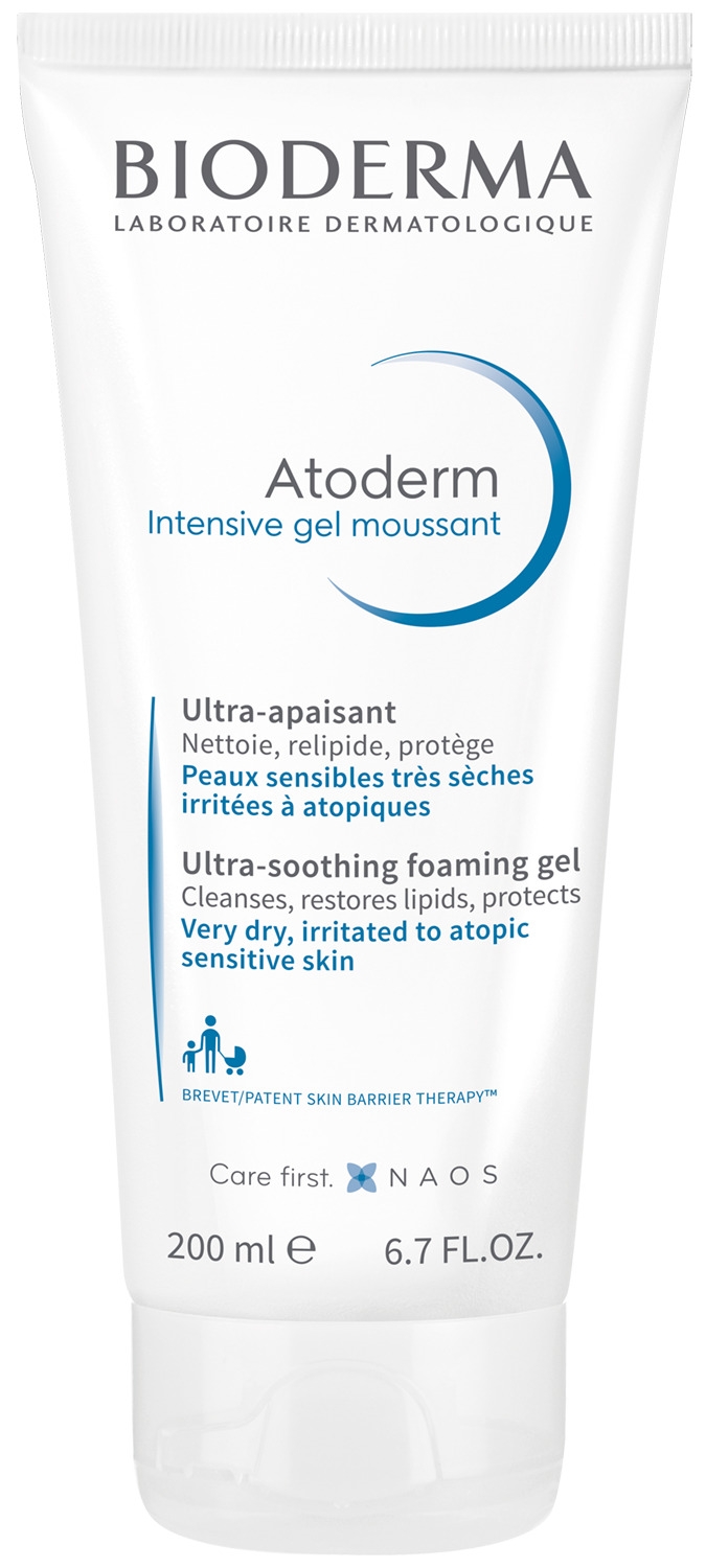 BIODERMA gelinis prausiklis ATODERM INTENSIVE GEL MOUSSANT, 200ml -  