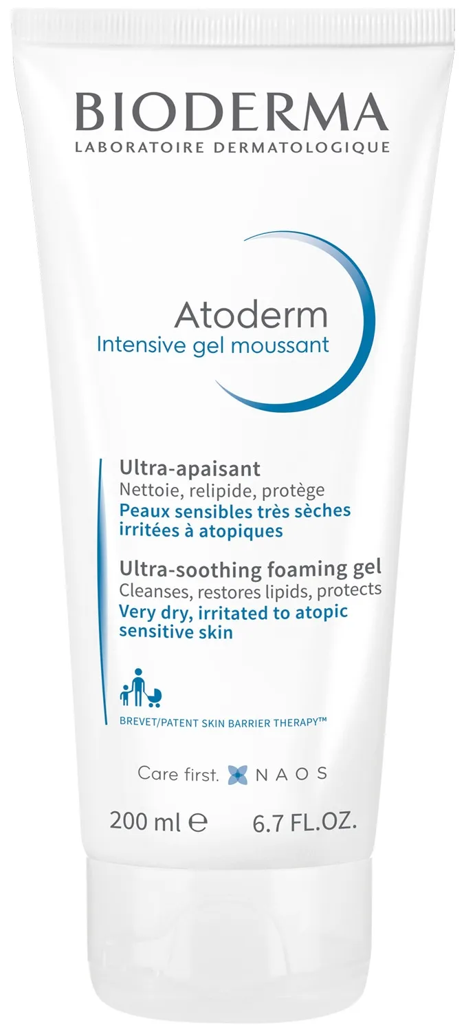 BIODERMA gelinis prausiklis ATODERM INTENSIVE GEL MOUSSANT, 200ml -  