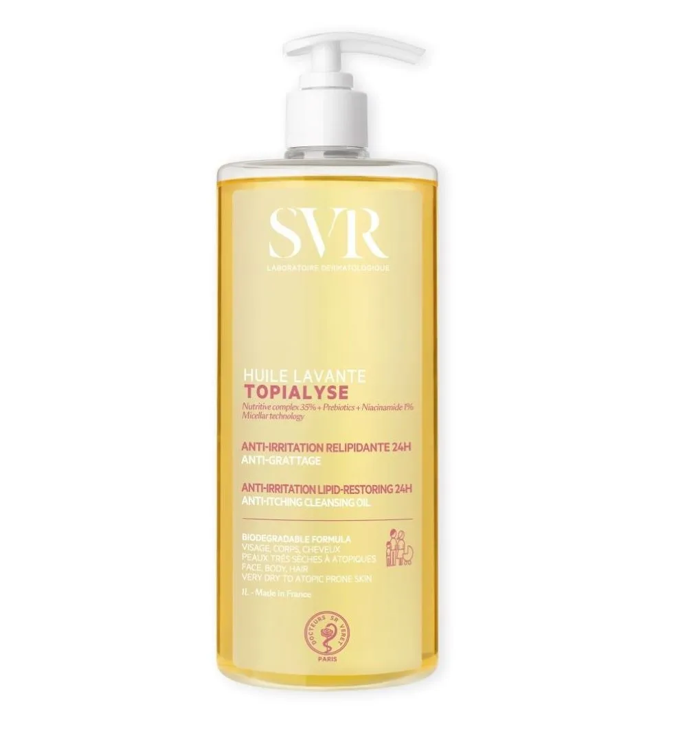 SVR kūno prausiklis TOPIALYSE HUILE LAVANTE, 1000ml -  