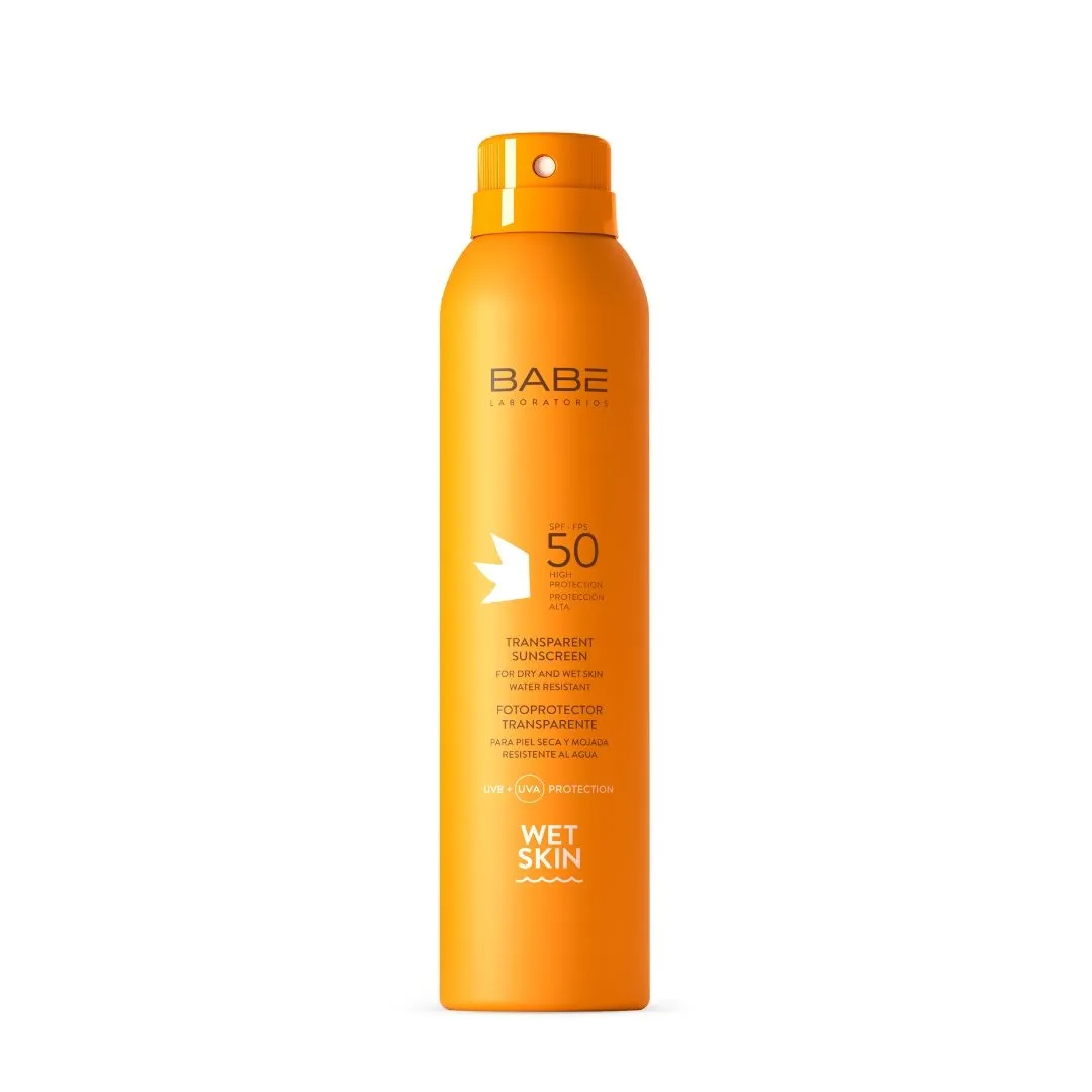 BABÉ apsauginė dulksna drėgnai odai SUN WET SKIN SPF50, 200ml -  