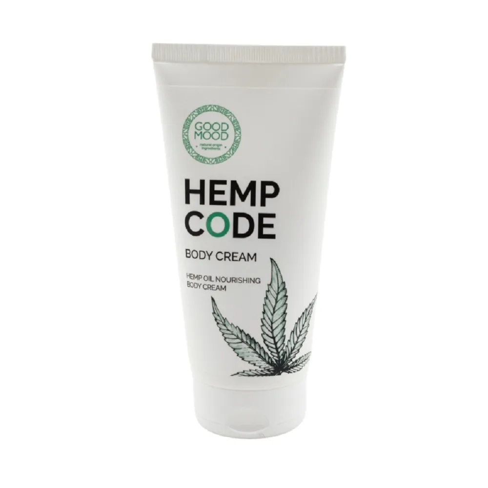 GOOD MOOD kanapių aliejaus maitinamasis kūno kremas HEMP CODE, 150ml -  