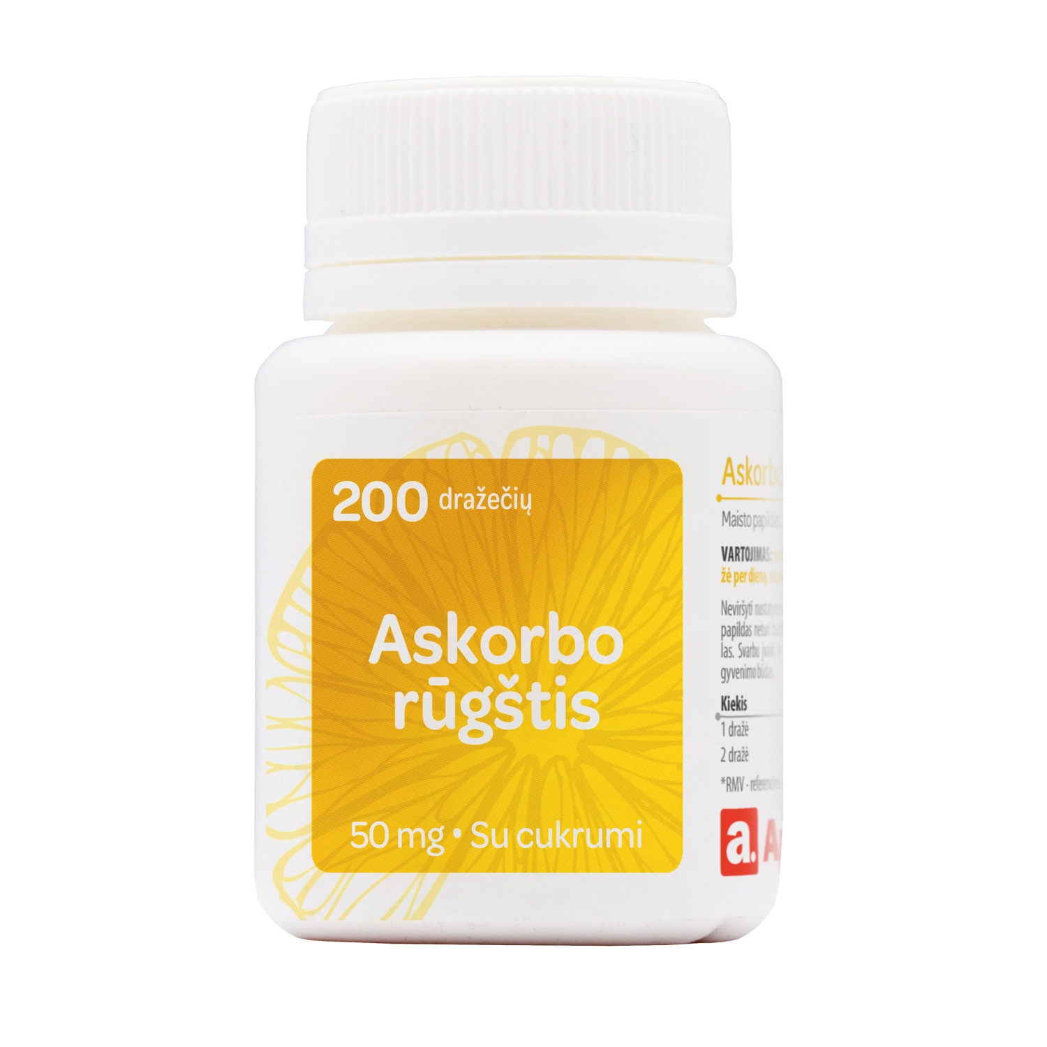 APOTHEKA Askorbo rūgštis 50mg, N200 -  2