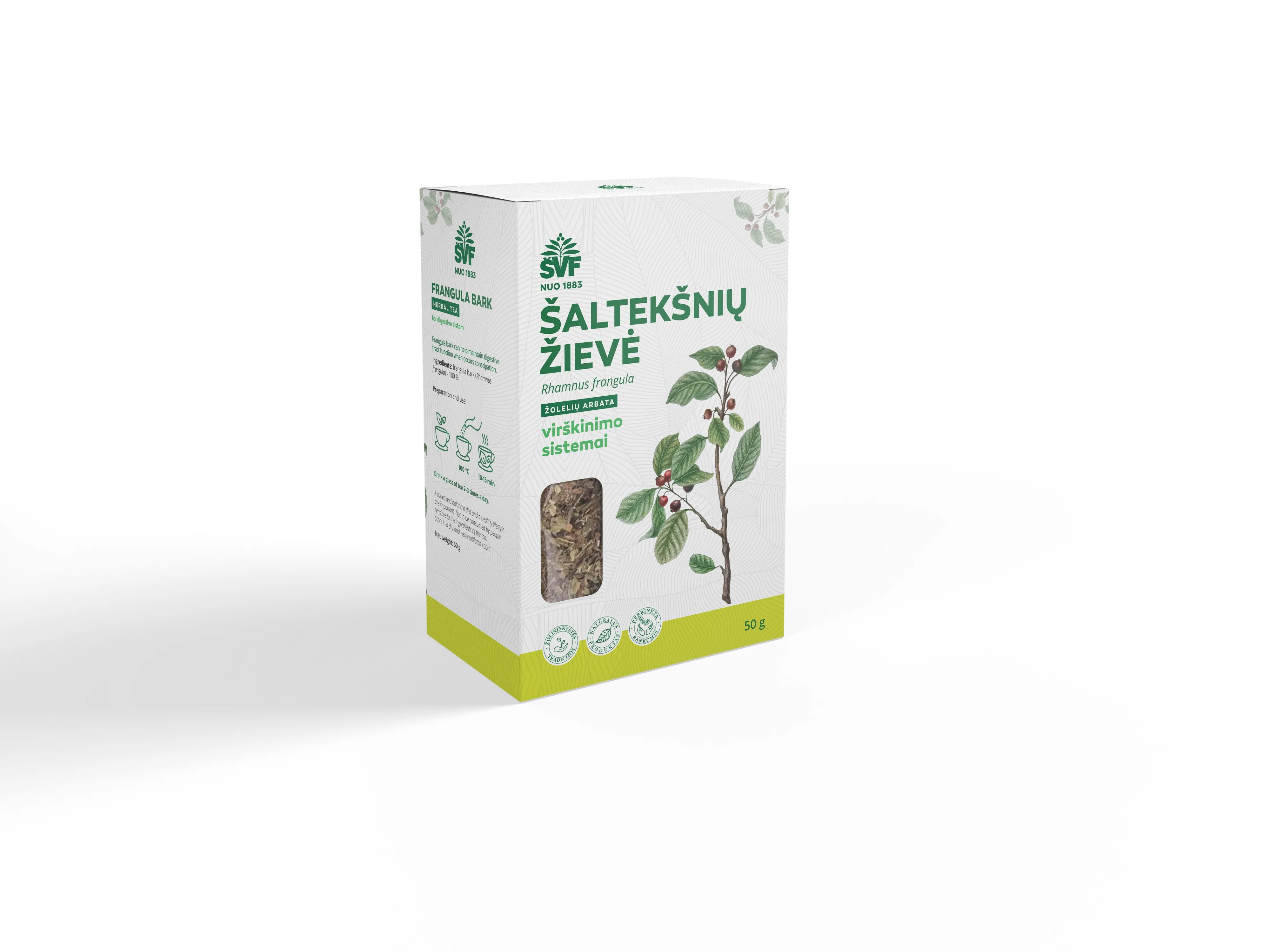 ŠVF Šaltekšnių žievė, žolelių arbata 50g -  