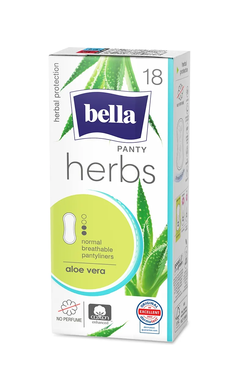 BELLA Herbs Aloe Vera įklotai su alaviju 18 vnt. -  