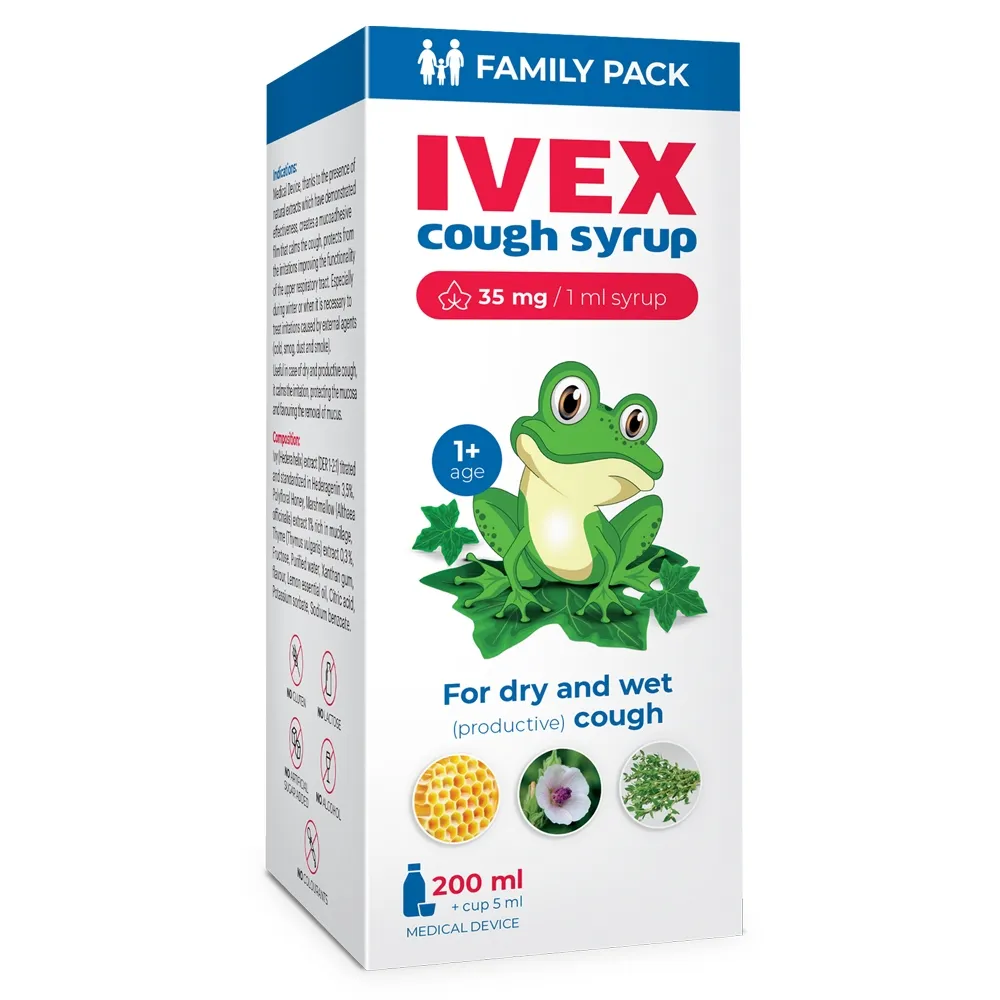 Ivex, sirupas nuo kosulio, 200ml -  