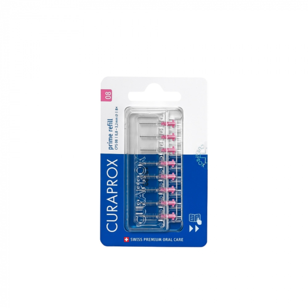 CURAPROX tarpdančių šepetėlių papildymas CPS PRIME REFILL 08, N8 -  