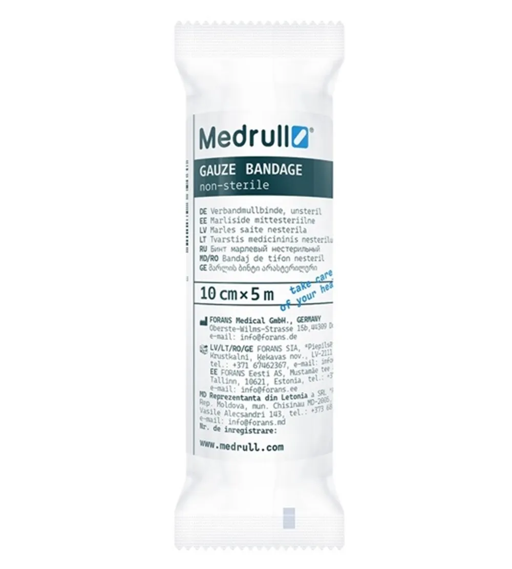 MEDRULL nesterilus tvarstis 5m x 10 cm -  