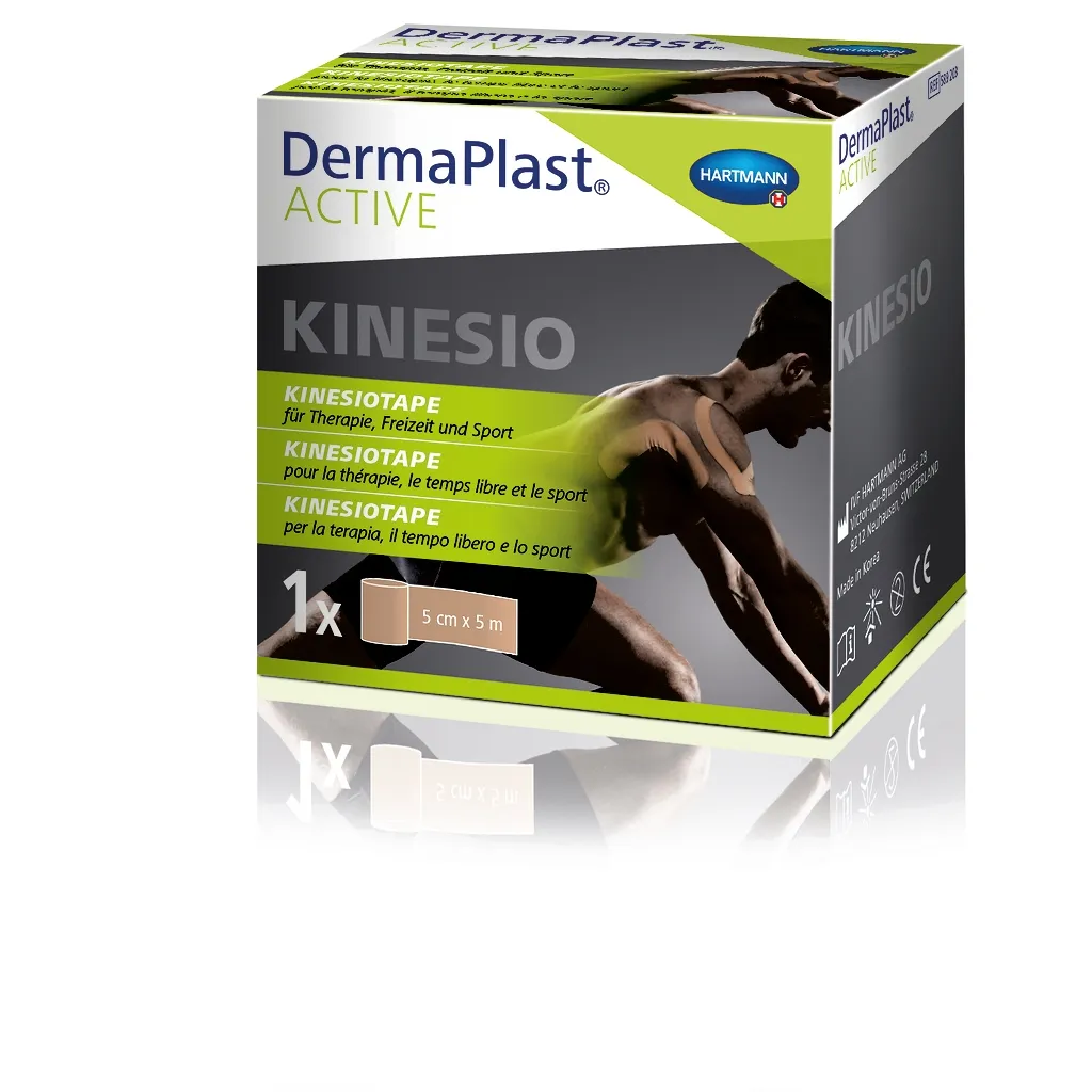 DERMAPLAST ACTIVE kineziologinis teipas 5cm x 5m, kūno spalva 1 vnt. -  