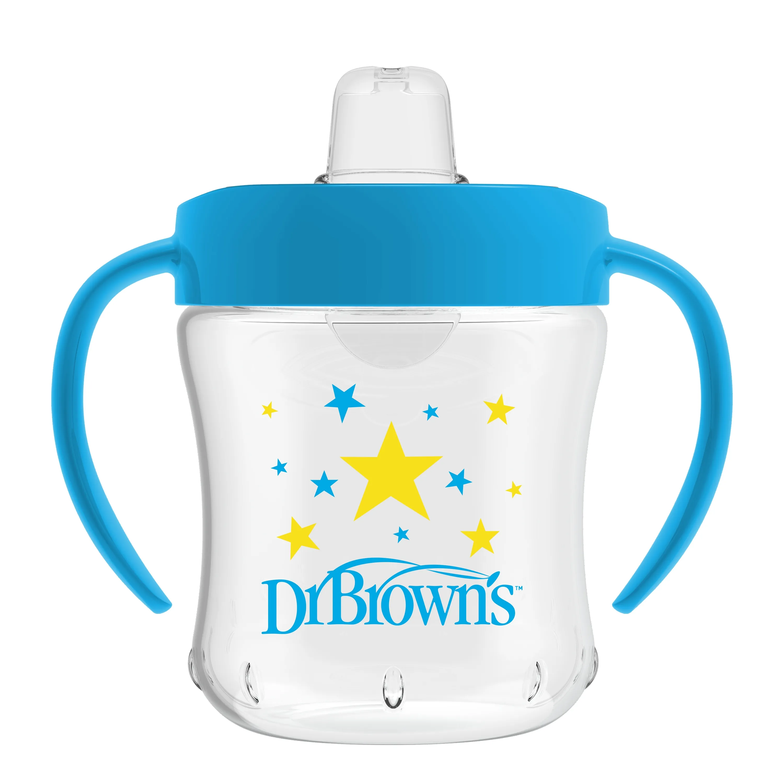 DR.BROWN'S mokomoji gertuvė 6+ mėn., mėlyna, 180ml -  