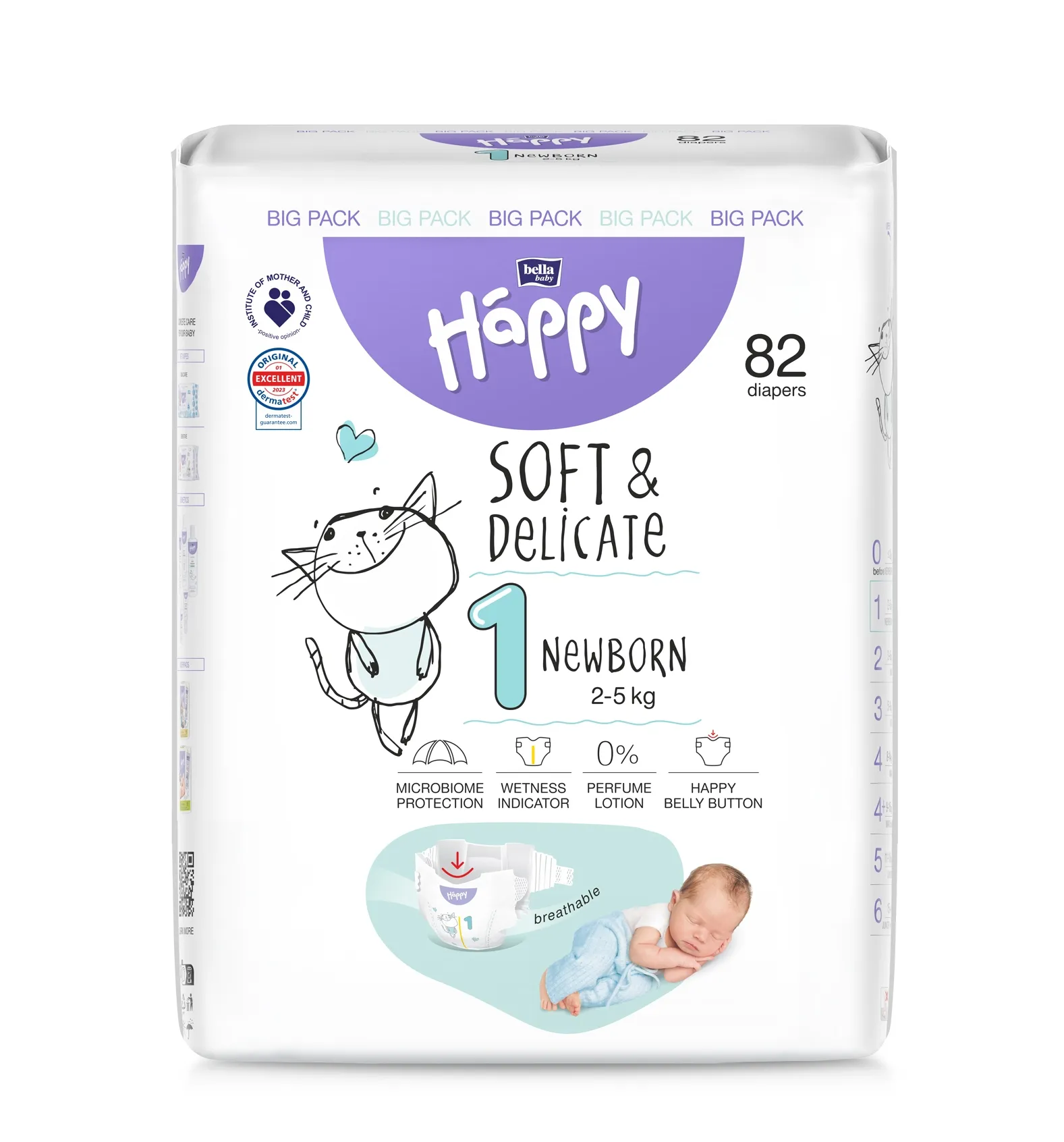 HAPPY sausk.vaikams Newborn N82, 2-5 kg -  