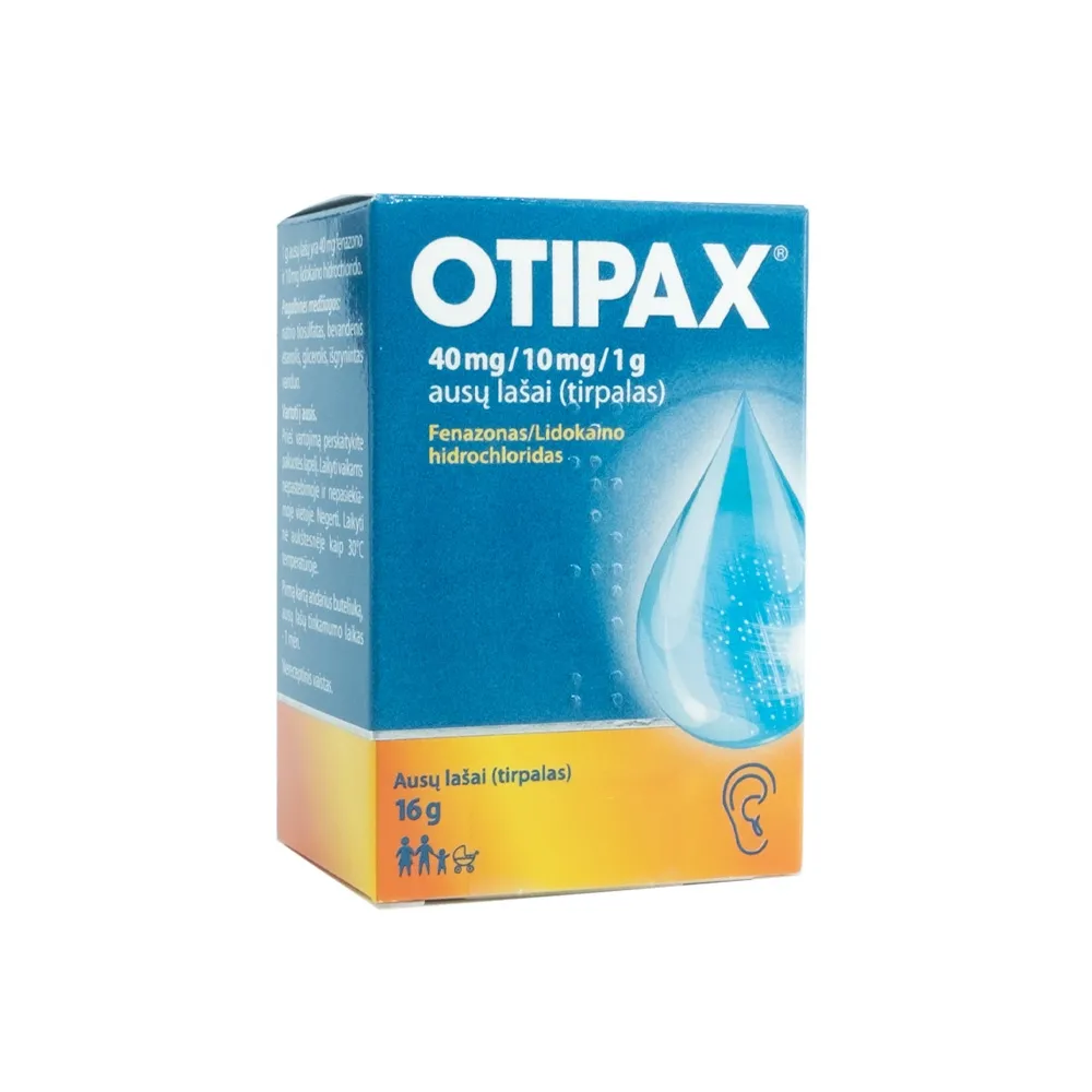 Otipax ausų lašai, tirpalas 15ml -  