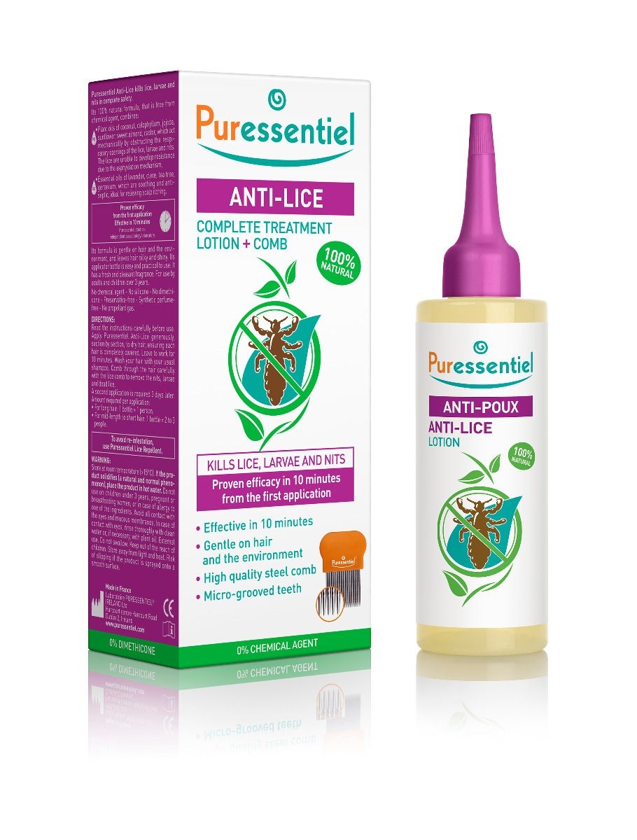 ,,Puressentiel" gydomasis losjonas nuo galvos utėlių, 100 ml -  