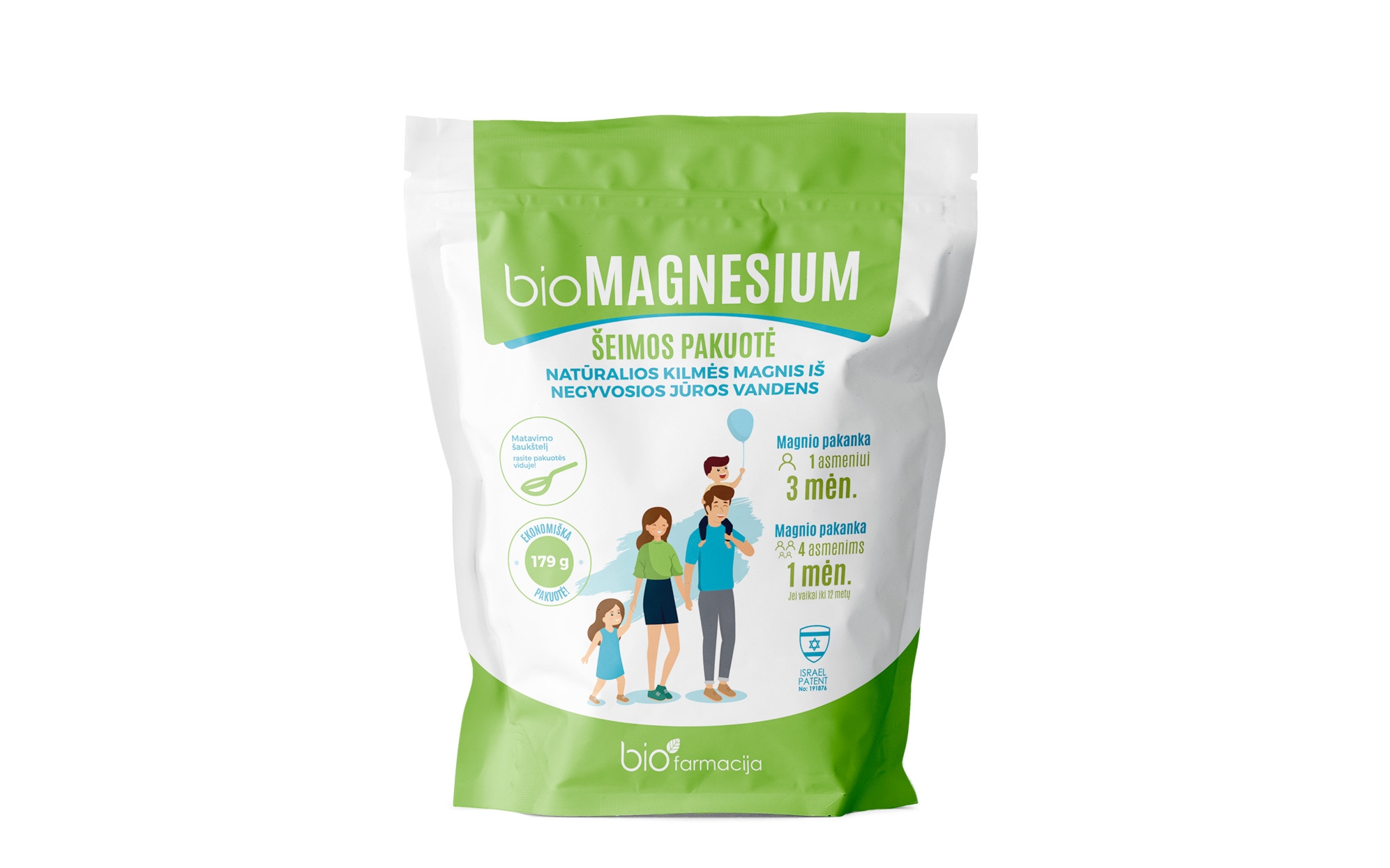 BIOMAGNESIUM šeimos pakuotė 179g -  