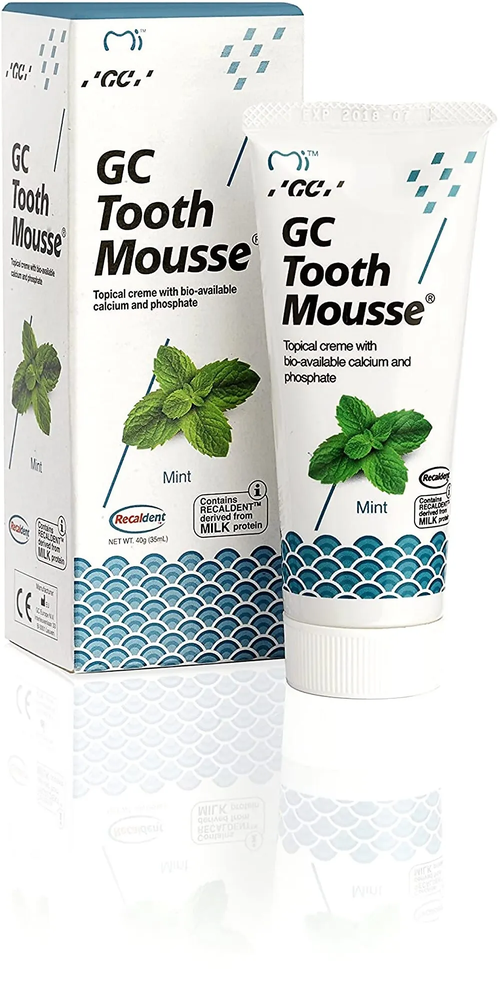GC paviršinis dantų kremas TOOTH MOUSSE, mėtų skonio, 35ml -  