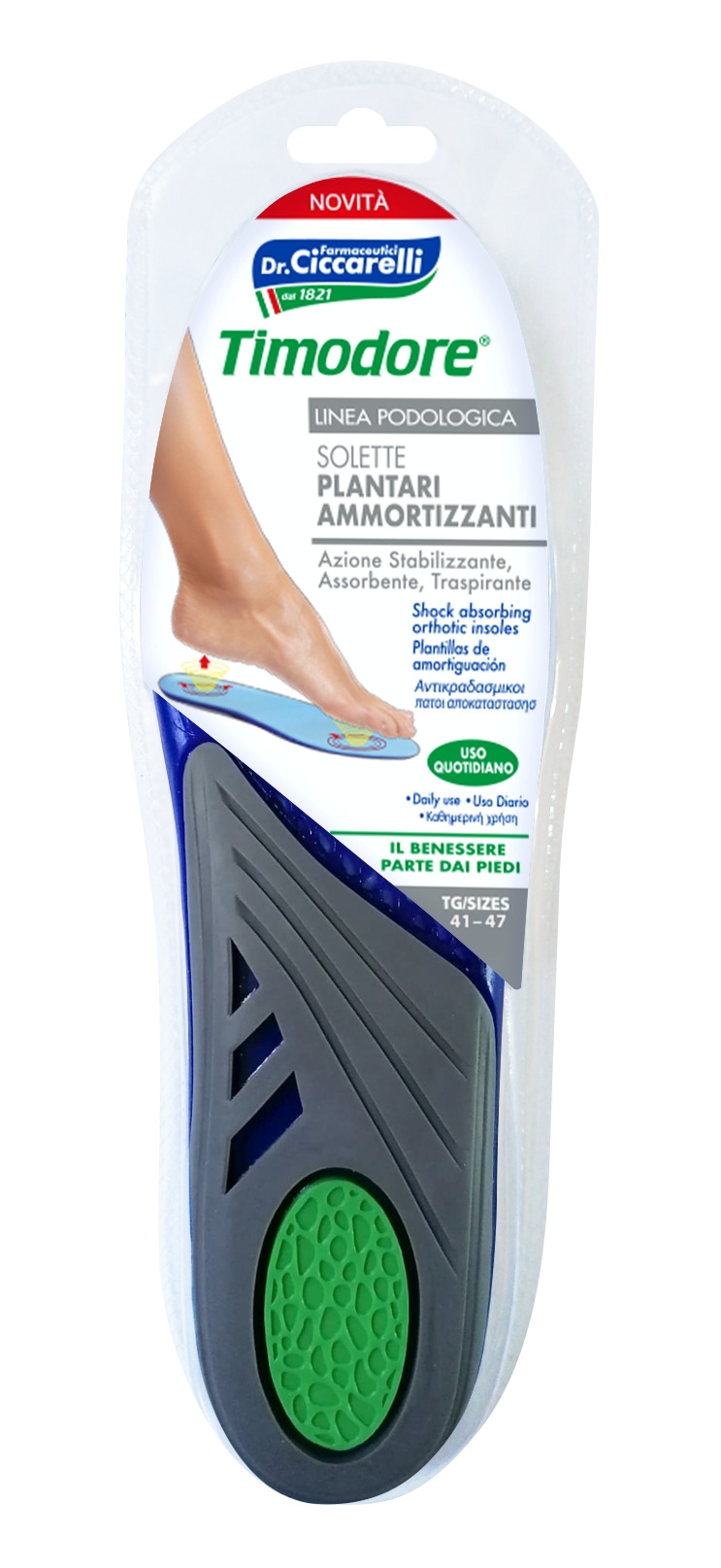 TIMODORE smūgį sugeriantys ortopediniai vidpadžiai, dydis 41-47, N2 -  2