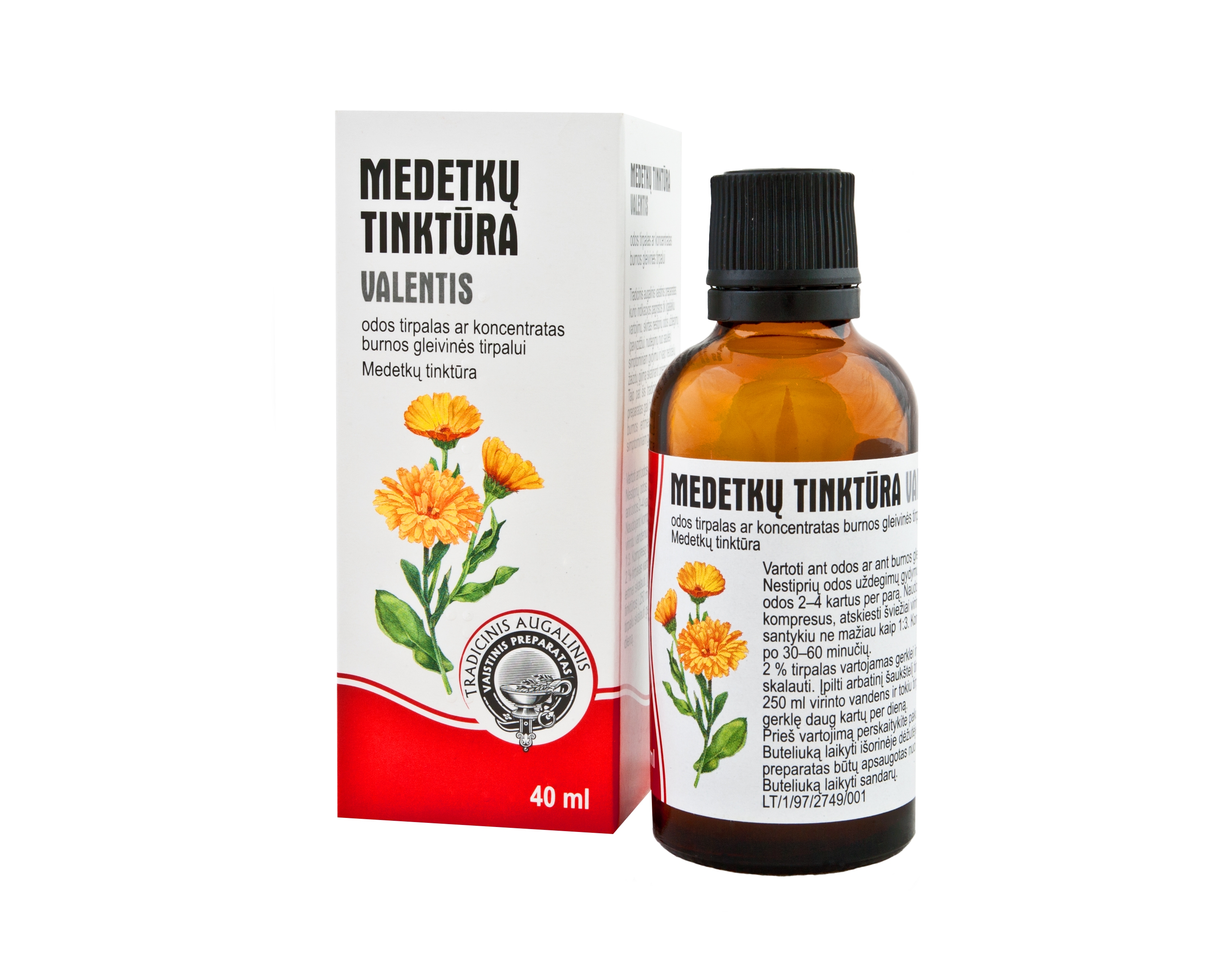 Medetkų tinktūra Valentis 1ml/ml 40ml N1 -  