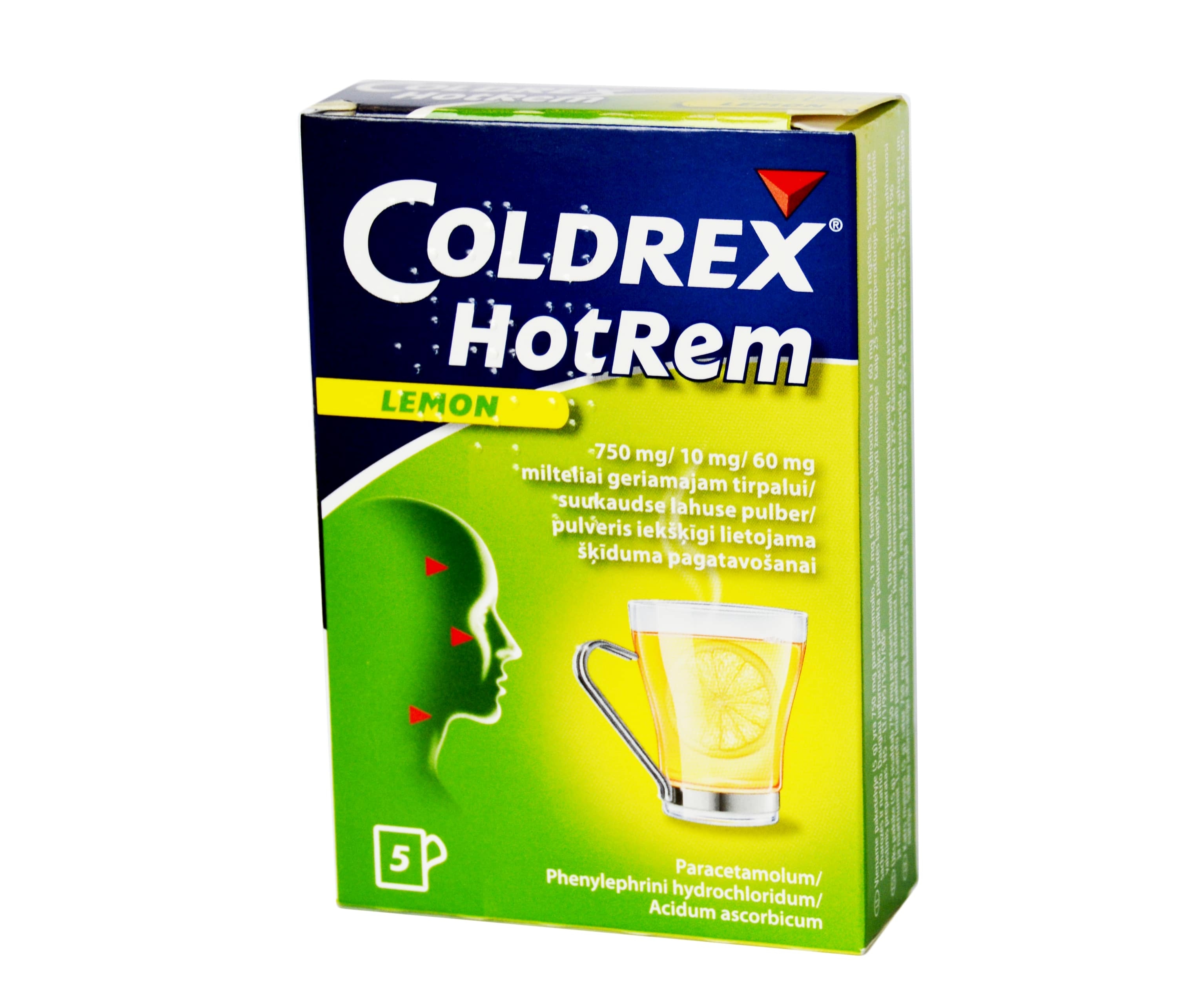 Coldrex HotRem Lemon milteliai geriamam tirpalui N5 -  