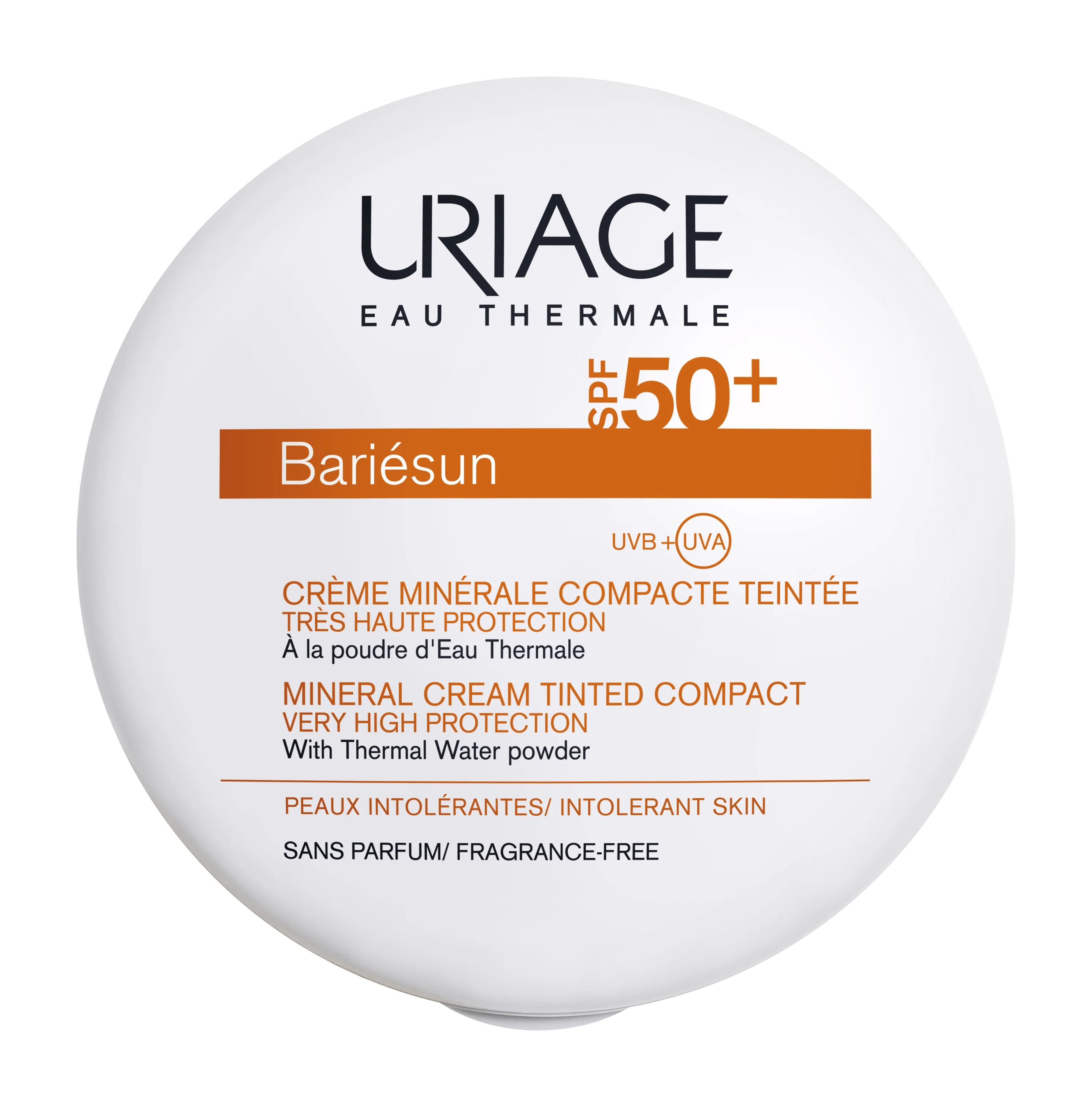 URIAGE kompaktinė kreminė pudra su atspalviu BARIESUN SPF50+, 10g -  