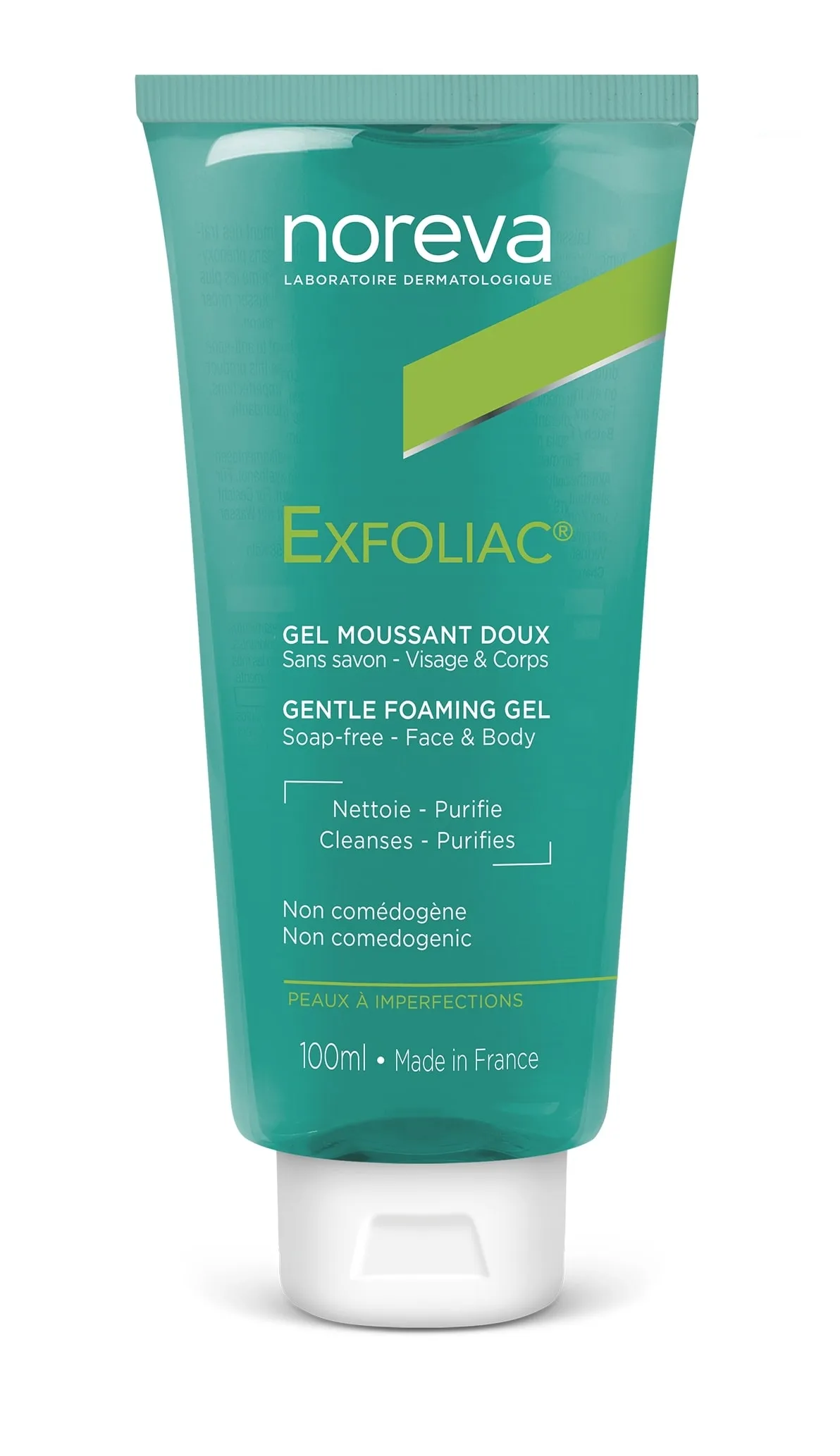 NOREVA švelnus putojantis prausimosi gelis EXFOLIAC, 100ml -  