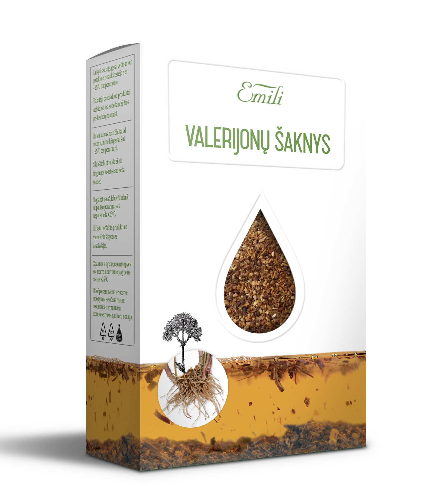 EMILI valerijonų šaknys, 40g -  