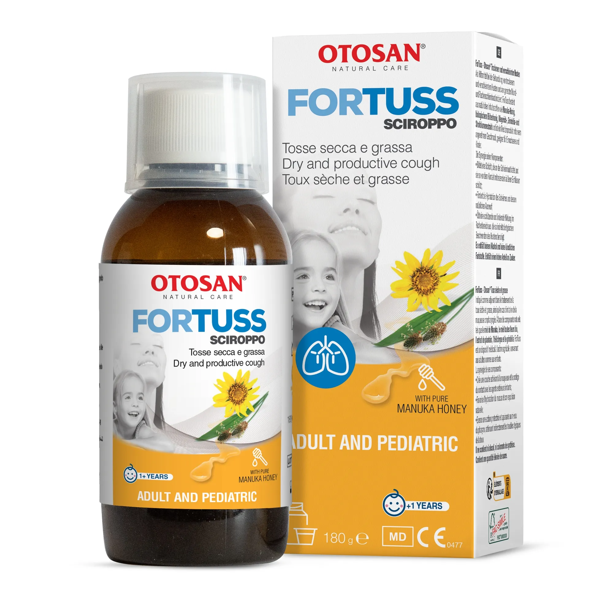 „OTOSAN®  FORTUSS“ sirupas, 180g -  