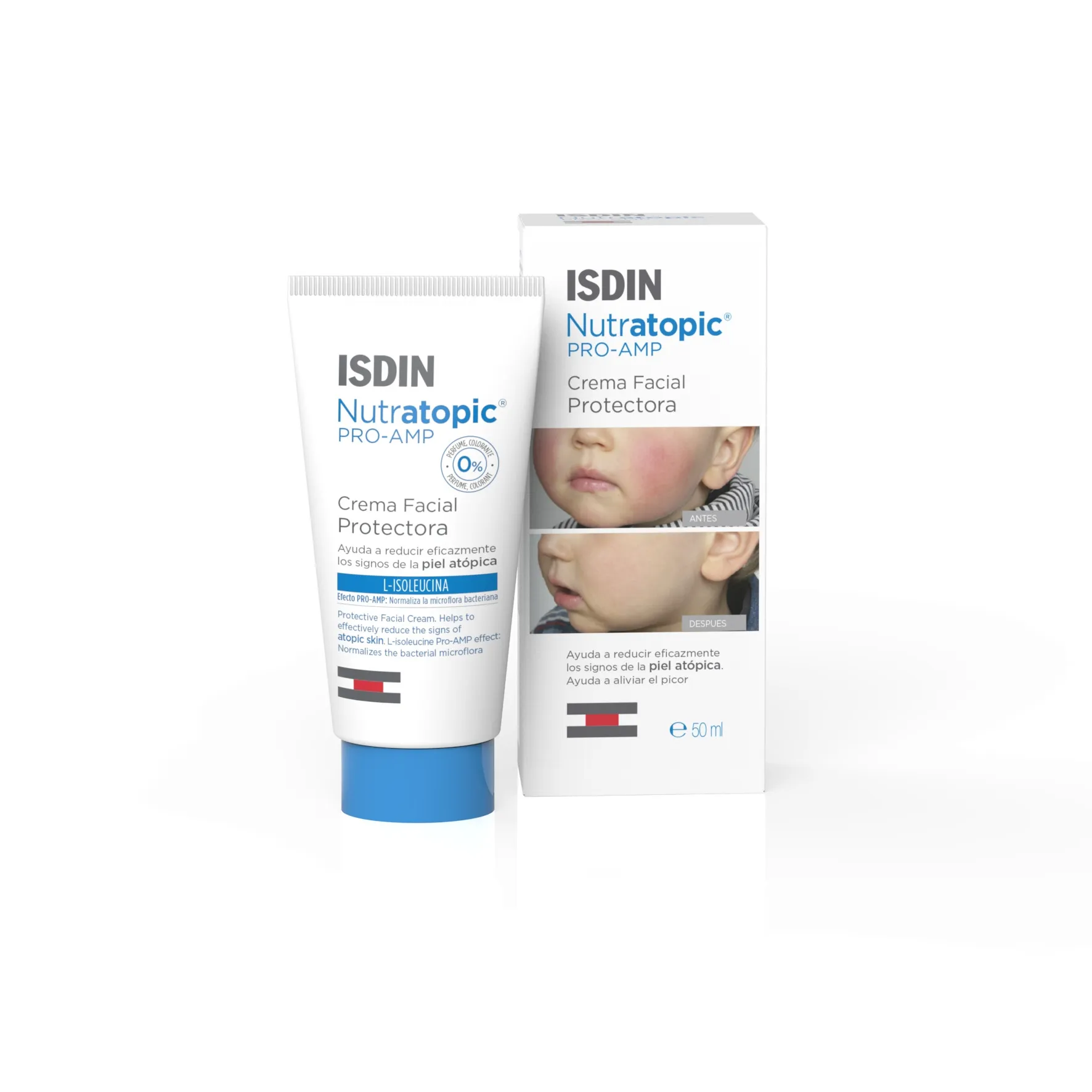 ISDIN apsauginis veido kremas NUTRATOPIC PRO-AMP, 50ml -  
