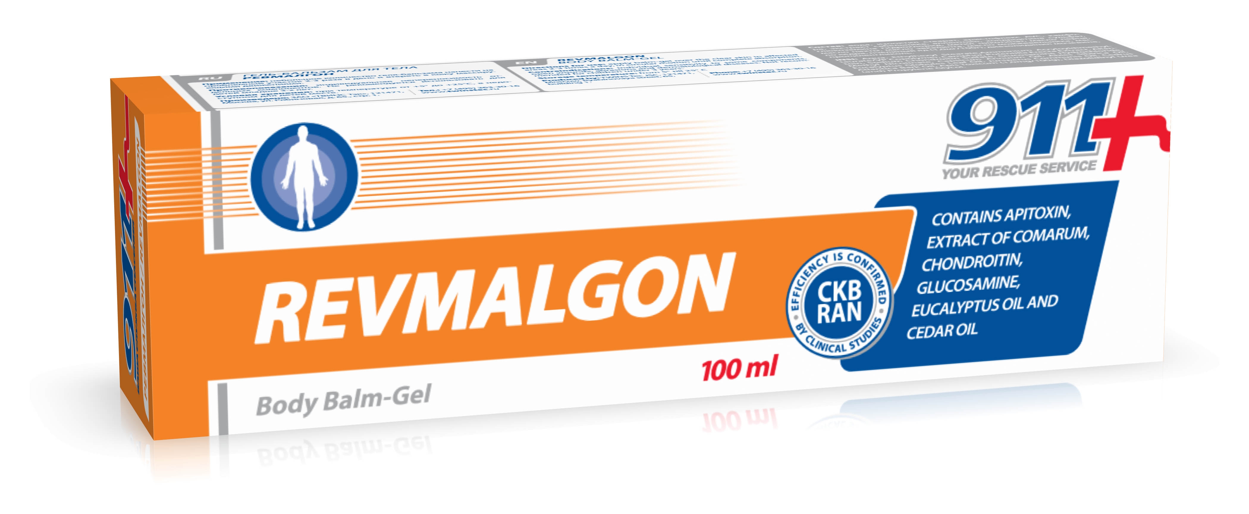 911 kosmetinis gelis kūnui REVMALGON, 100ml -  