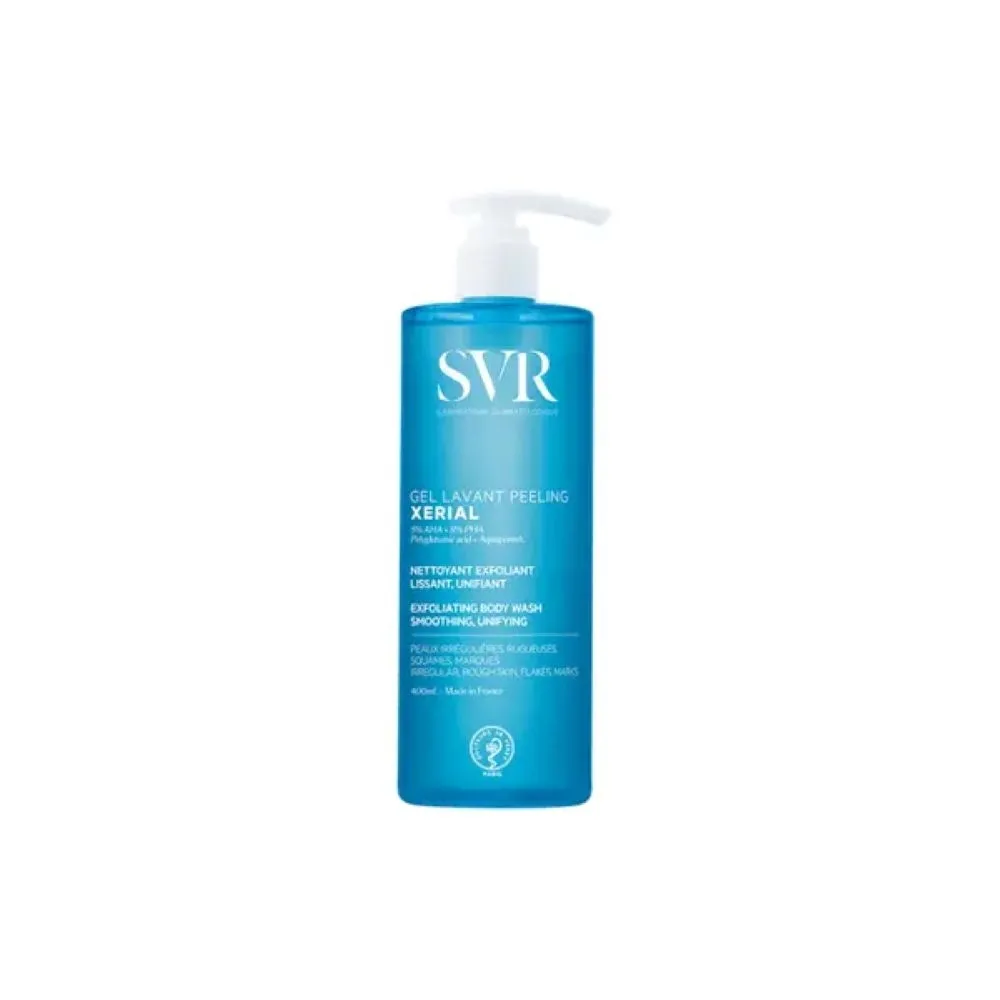 SVR šveičiamasis valomasis prausimosi gelis XERIAL, 400 ml -  