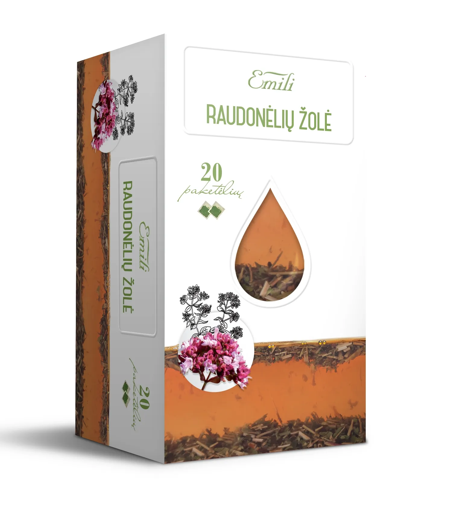 EMILI raudonėlių žolė, 1.5g x N20 -  