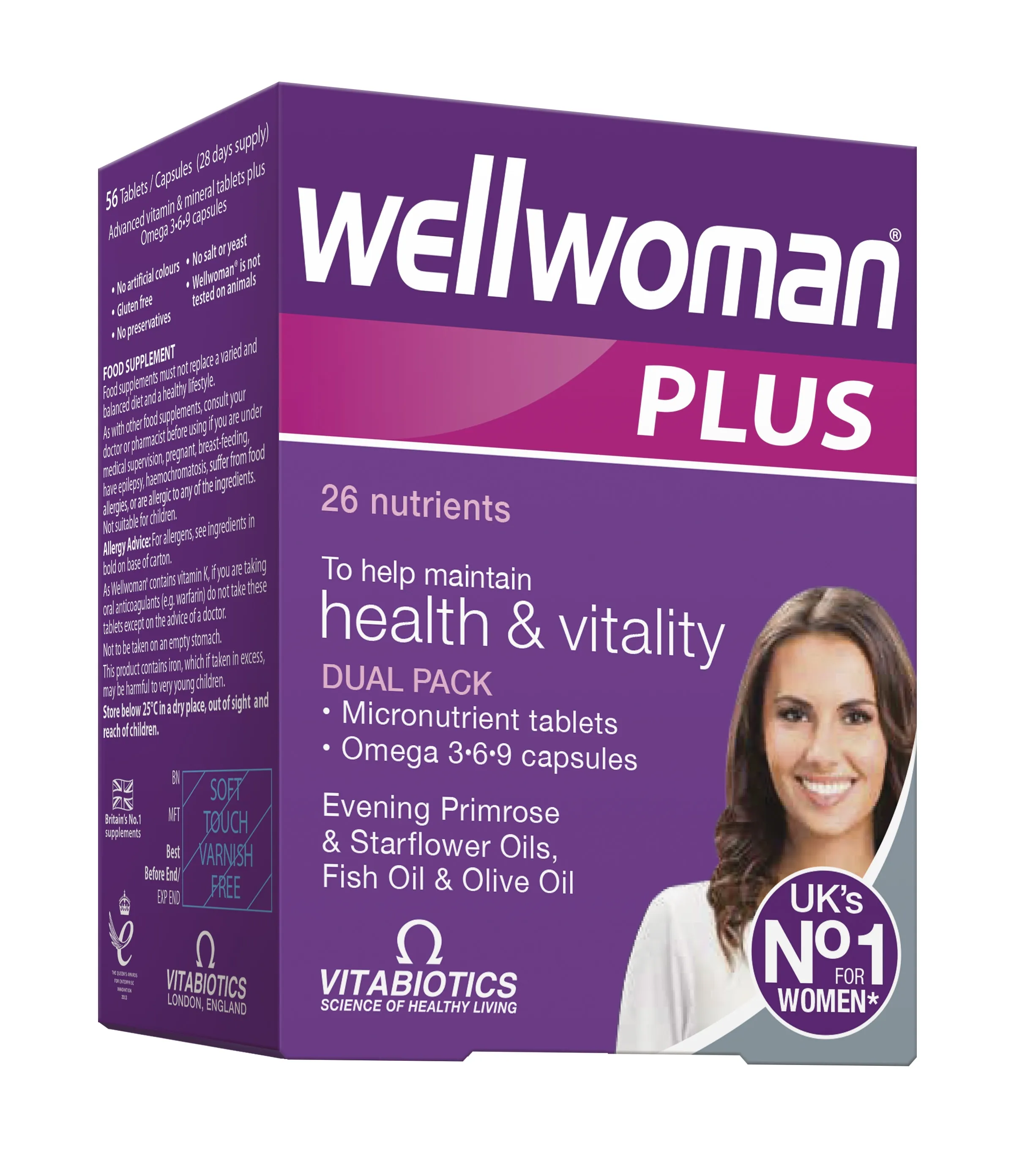 WELLWOMAN PLUS Omega 3 6 9, N28 kapsulės + N28 tabletės -  