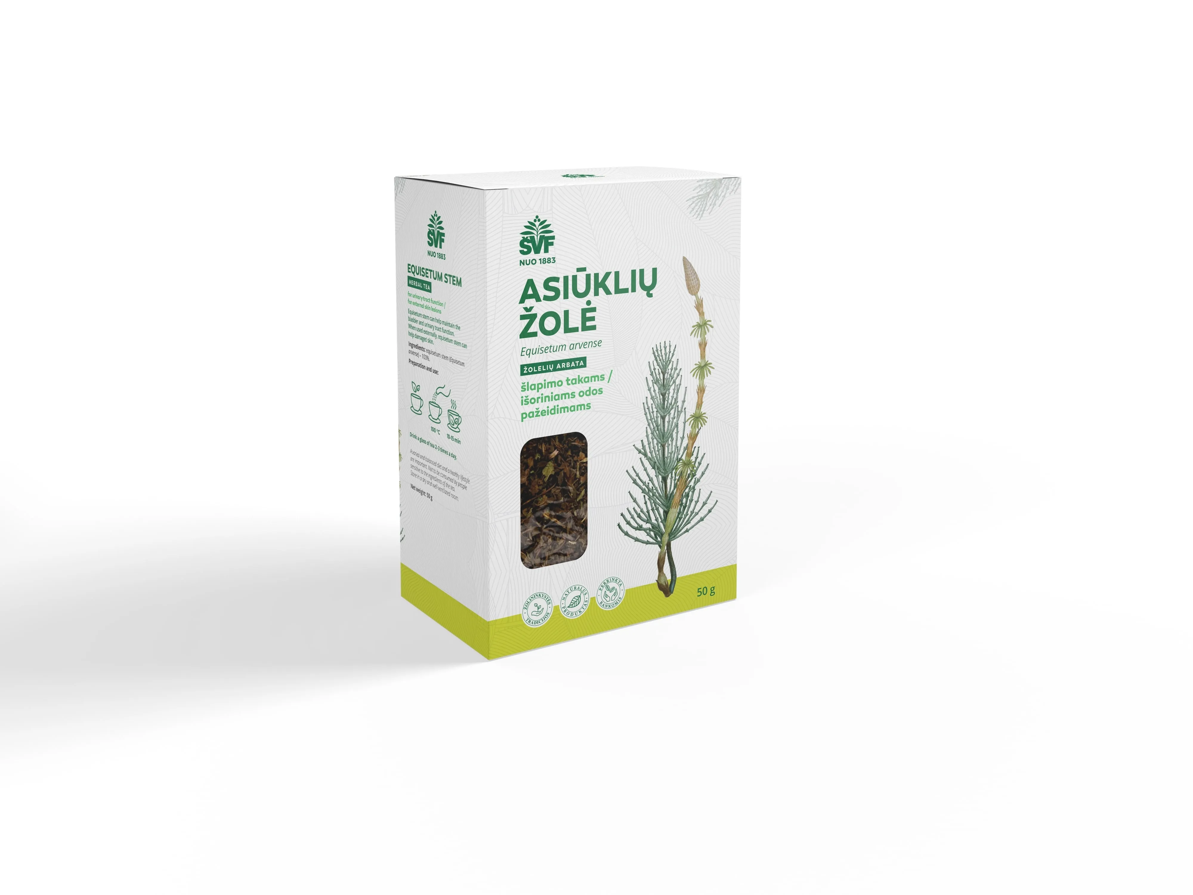 ŠVF žolelių arbata ASIŪKLIŲ ŽOLĖ, 50g -  