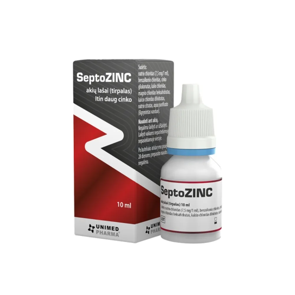 SeptoZINC akių lašai 10 ml -  