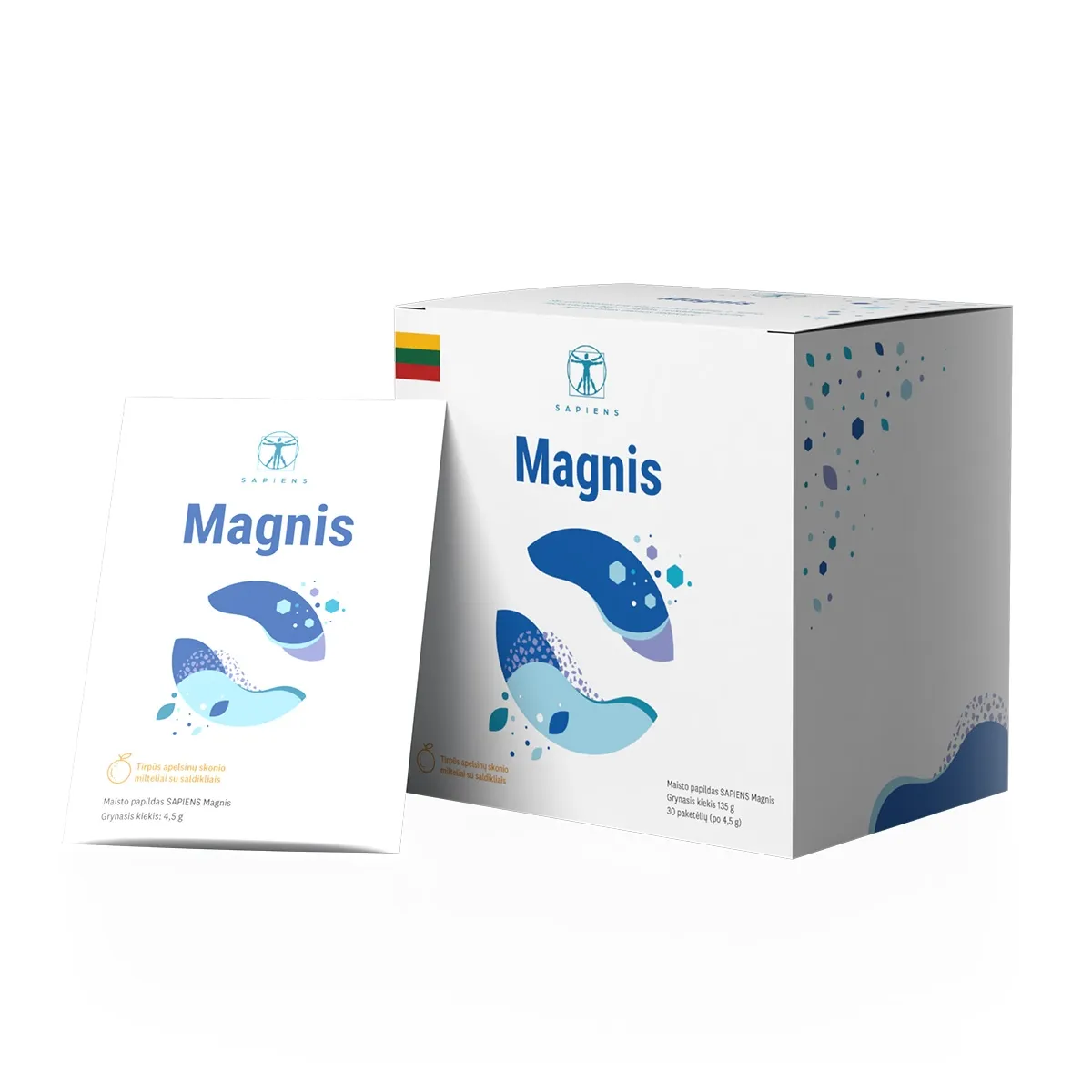 SAPIENS Magnis, apelsinų skonio milteliai, N30 -  
