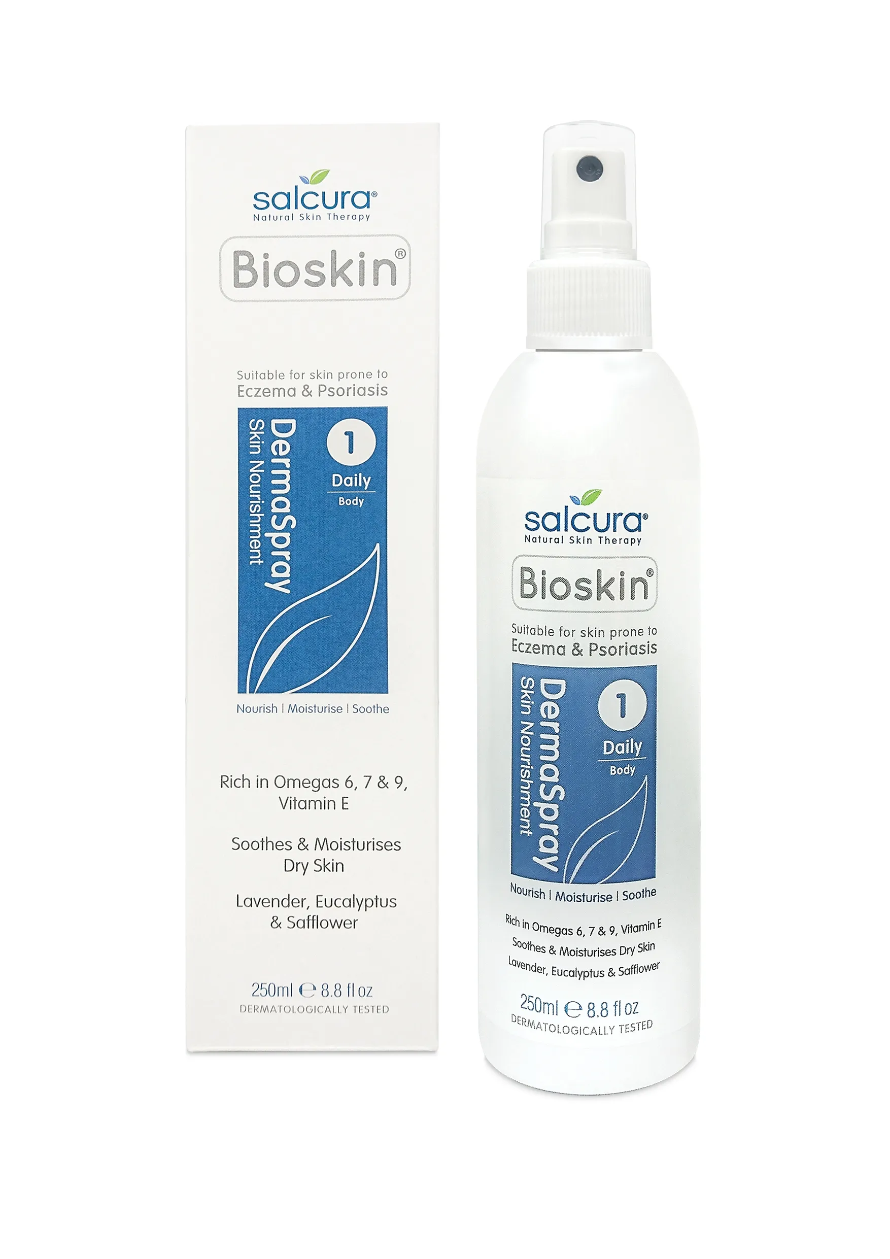 SALCURA priemonė probleminei kūno odai BIOSKIN DERMASPRAY, 250ml -  