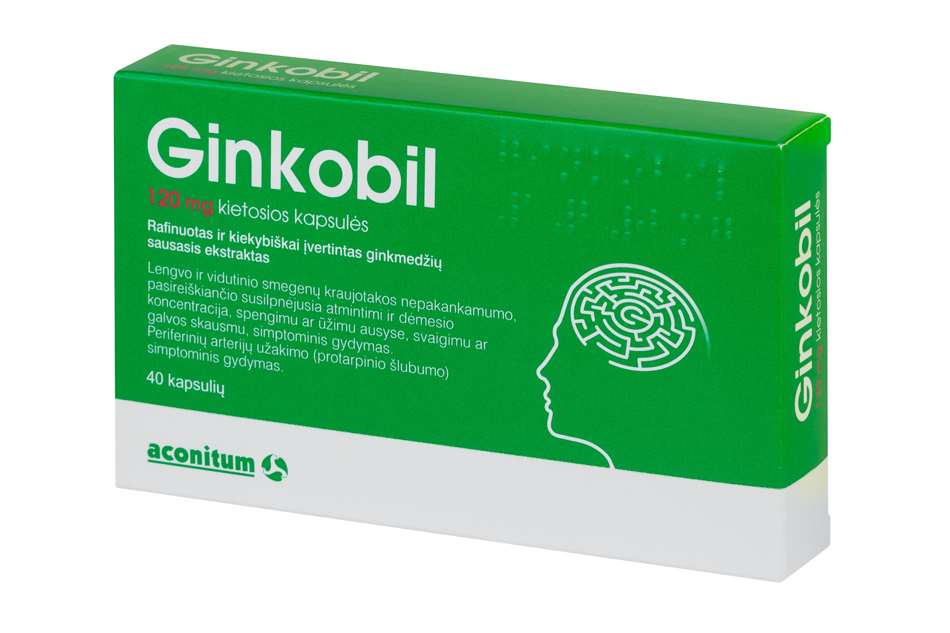 Ginkobil 120mg caps. N40 -  