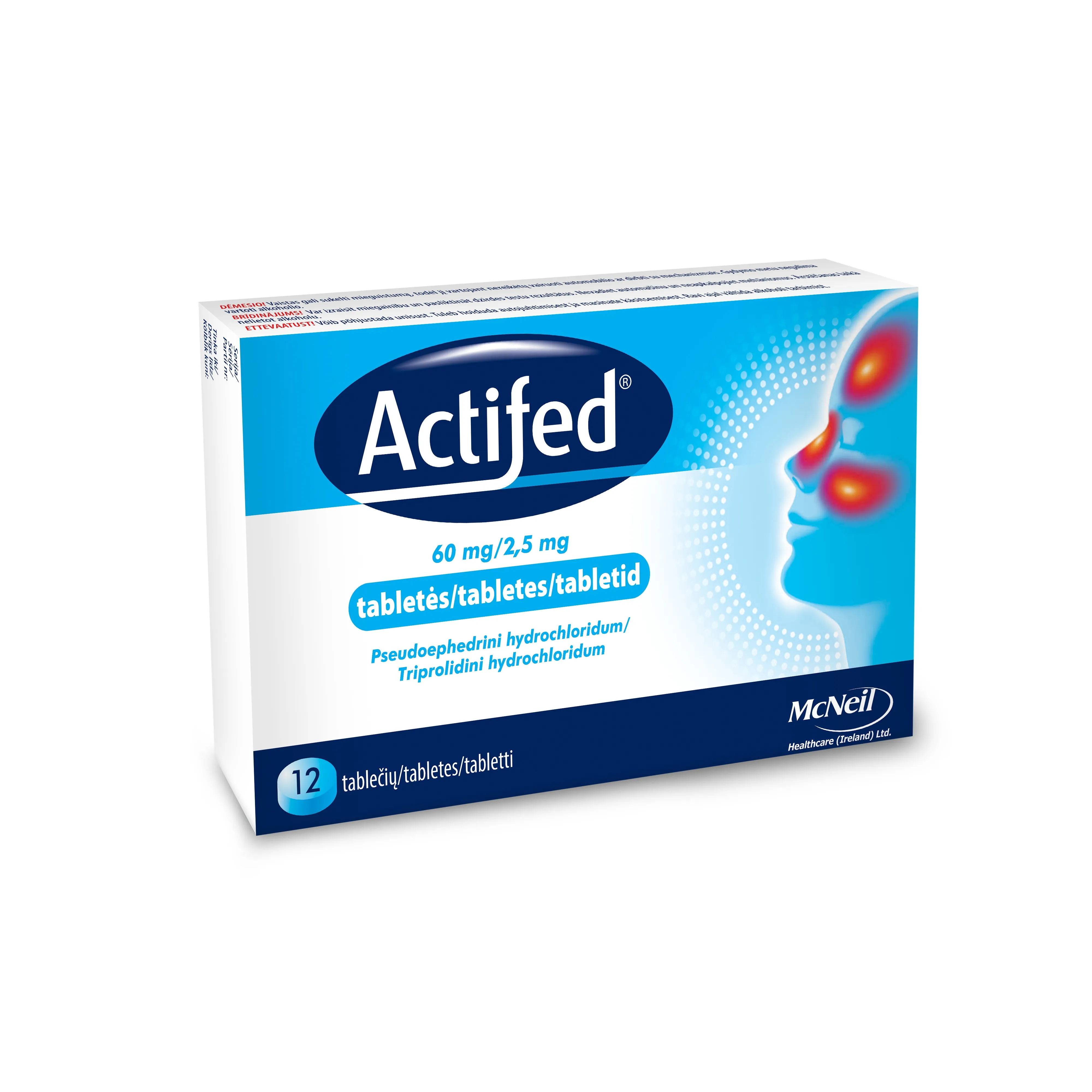 Actifed 60mg/2,5 tab. N12 -  