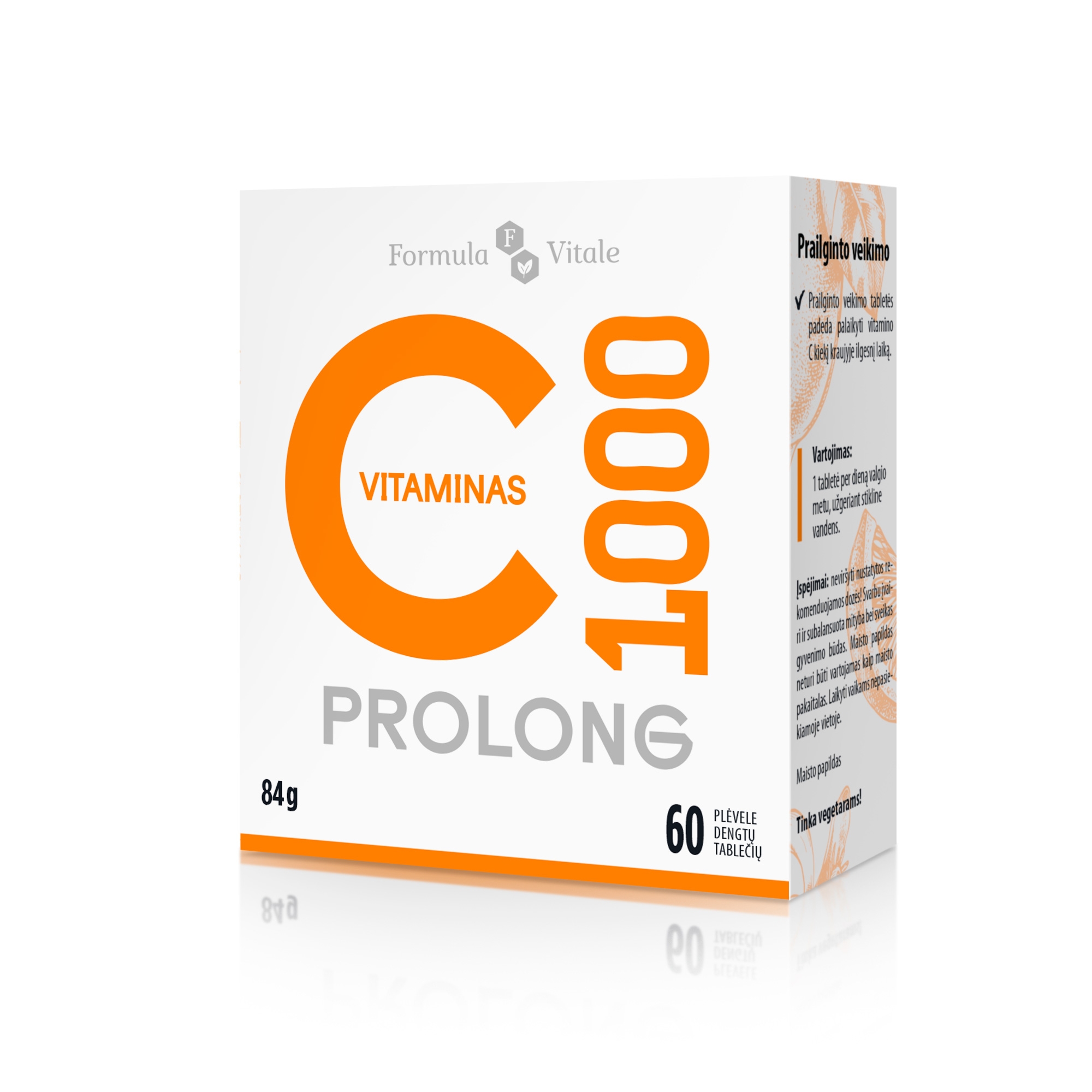 FORMULA VITALE Vitaminas C PROLONG 1000 mg, N60 -  2