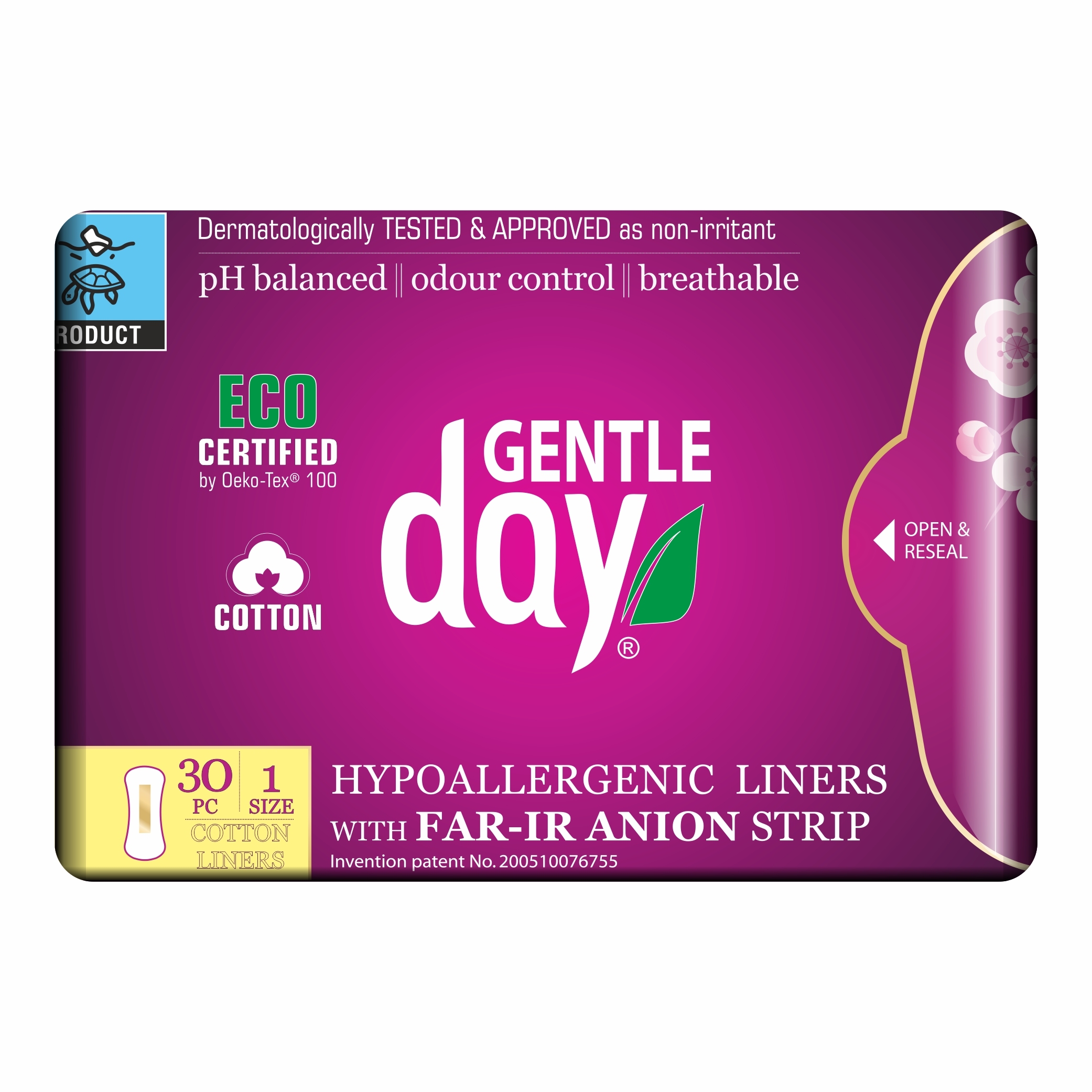 Gentle Day Far-IR Anion ekologiški kasdieniai įklotai N30 -  