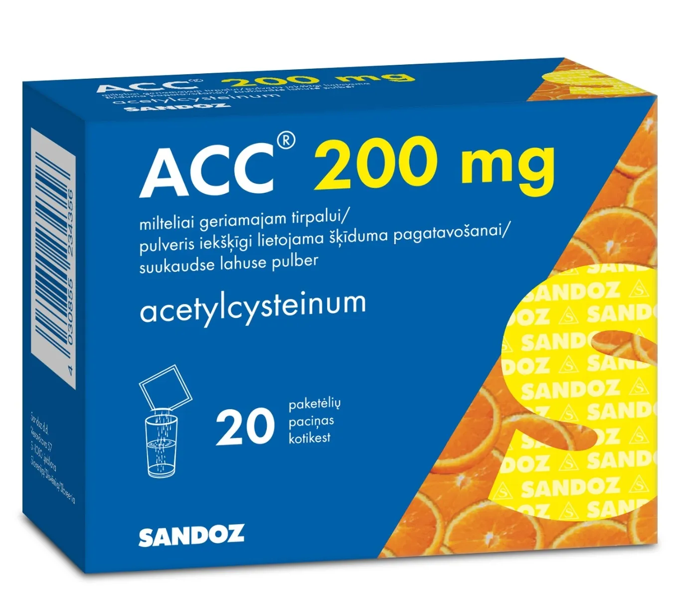 ACC 200mg milt. 3g N20 -  2