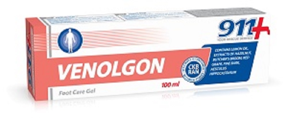 911 kosmetinis gelis kojoms VENOLGON, 100ml -  