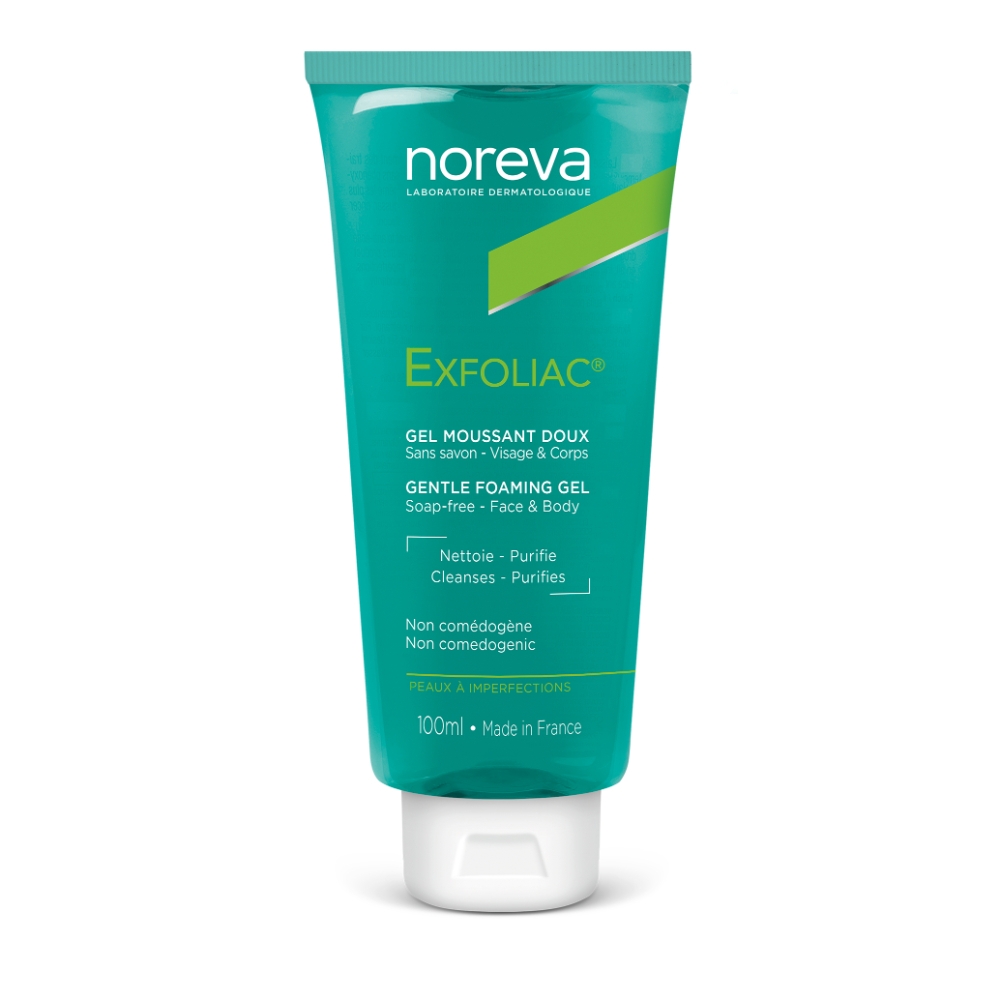 NOREVA švelnus putojantis prausimosi gelis EXFOLIAC, 100ml -  