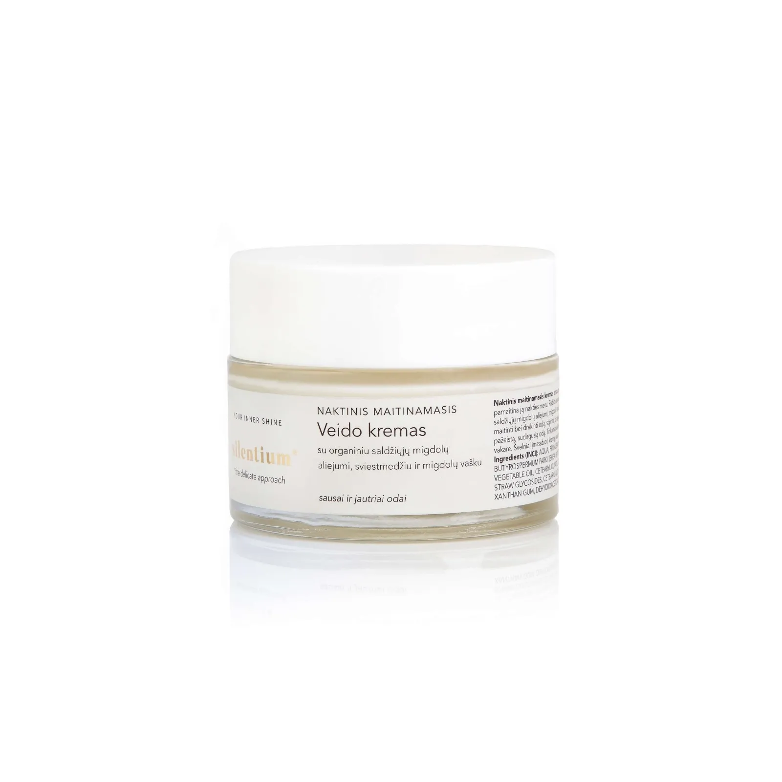 MANILLA naktinis maitinamasis veido kremas SILENTIUM, 50ml -  
