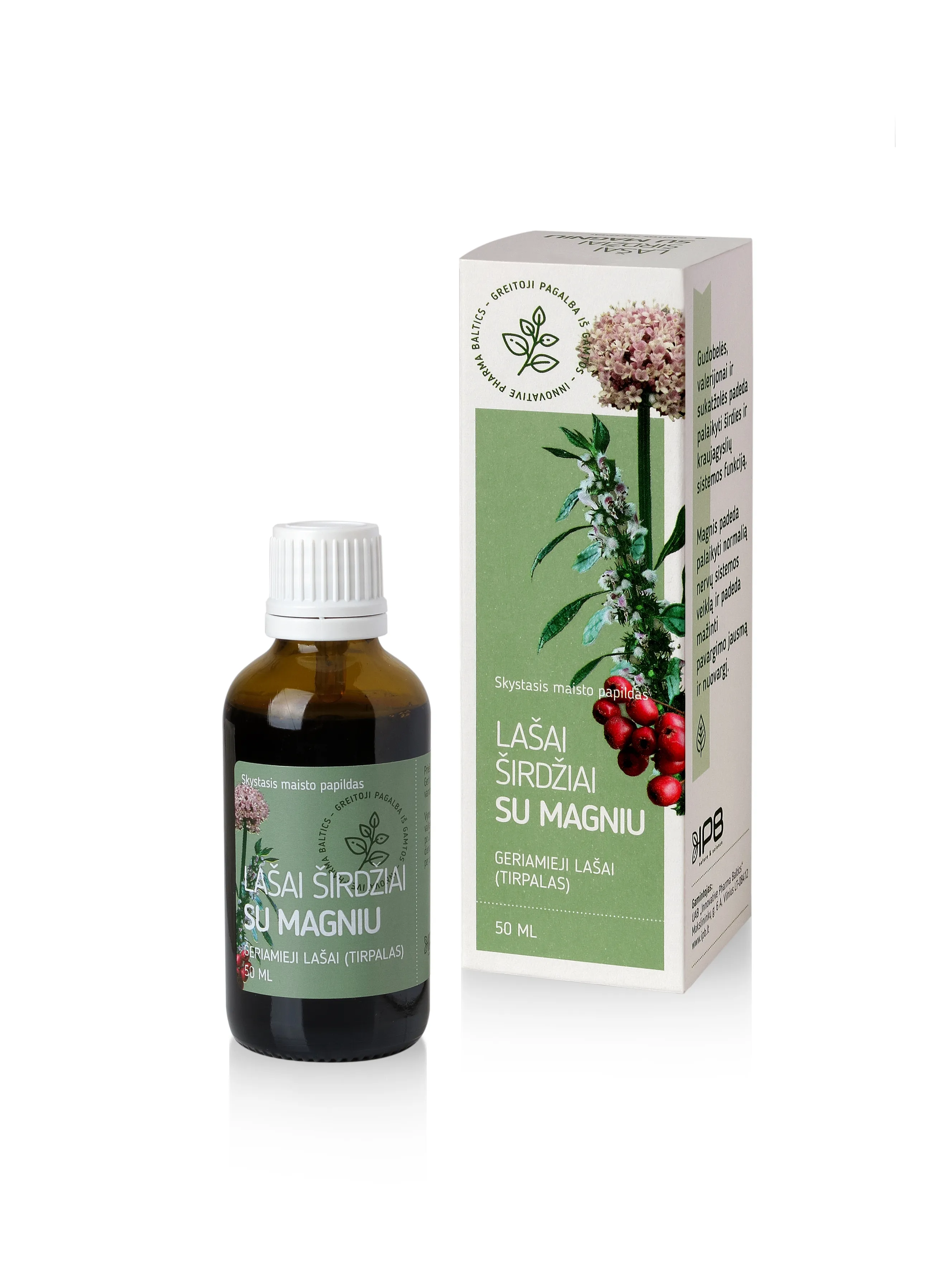 LAŠAI ŠIRDŽIAI SU MAGNIU, 50ml -  