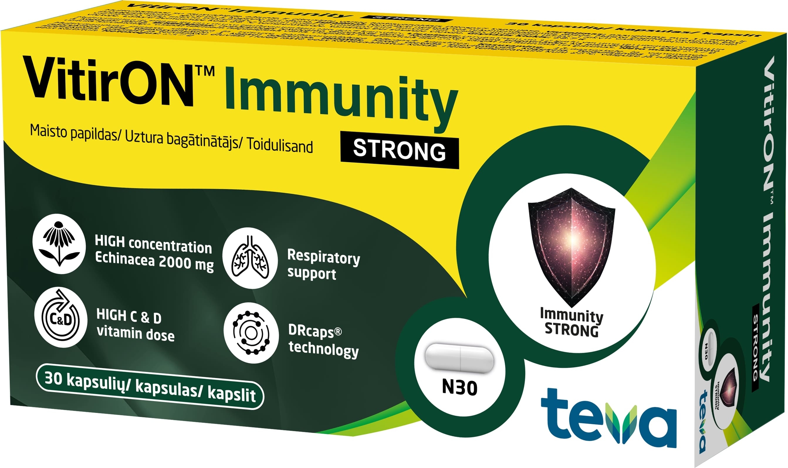 VitirON Immunity Strong kapsulės N30 -  3