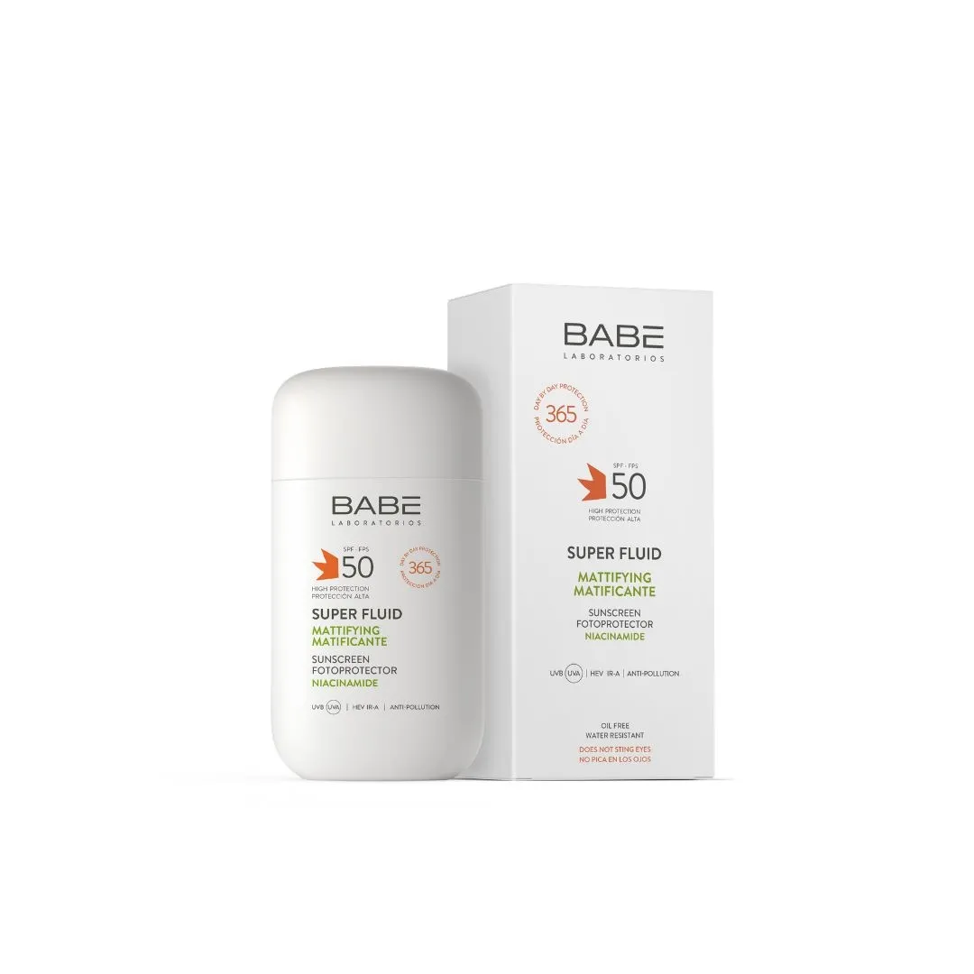 BABÉ matizuojanti apsauginė emulsija SUPER FLUID MATIFYING SPF50, 50ml -  4