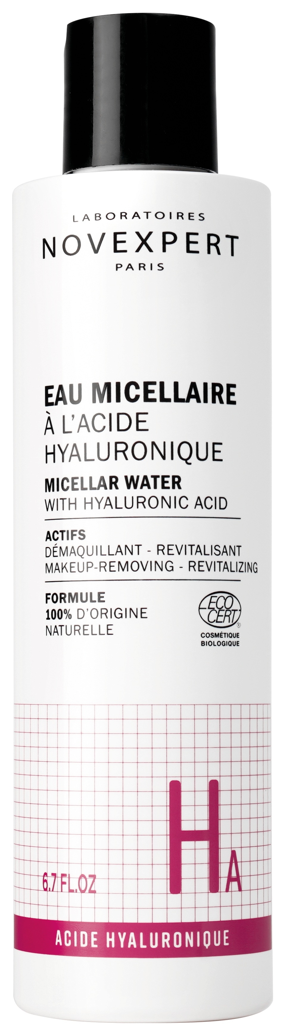 NOVEXPERT micelinis valomasis vanduo su hialurono rūgštim, 200ml -  