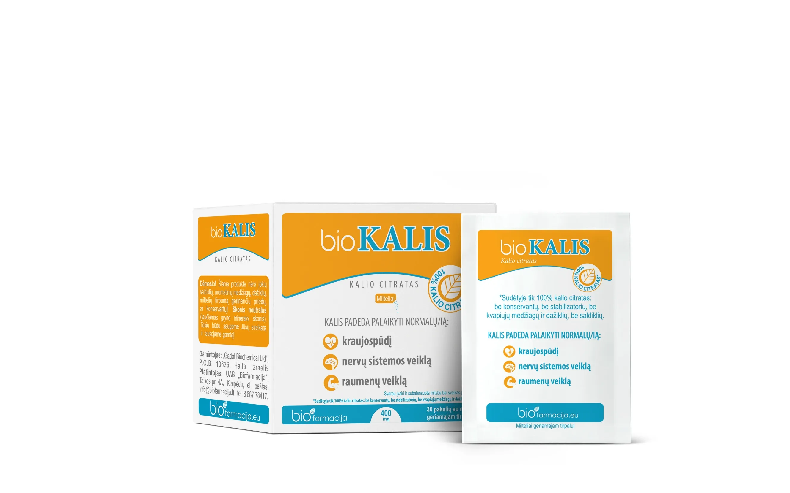 BIOKALIS, 400mg, milteliai, N30 -  
