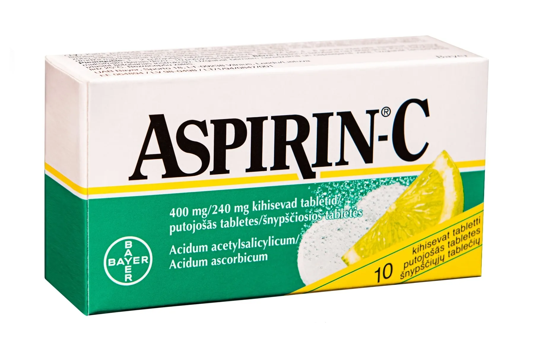 Aspirin C 400mg/240mg tab.N10 -  1