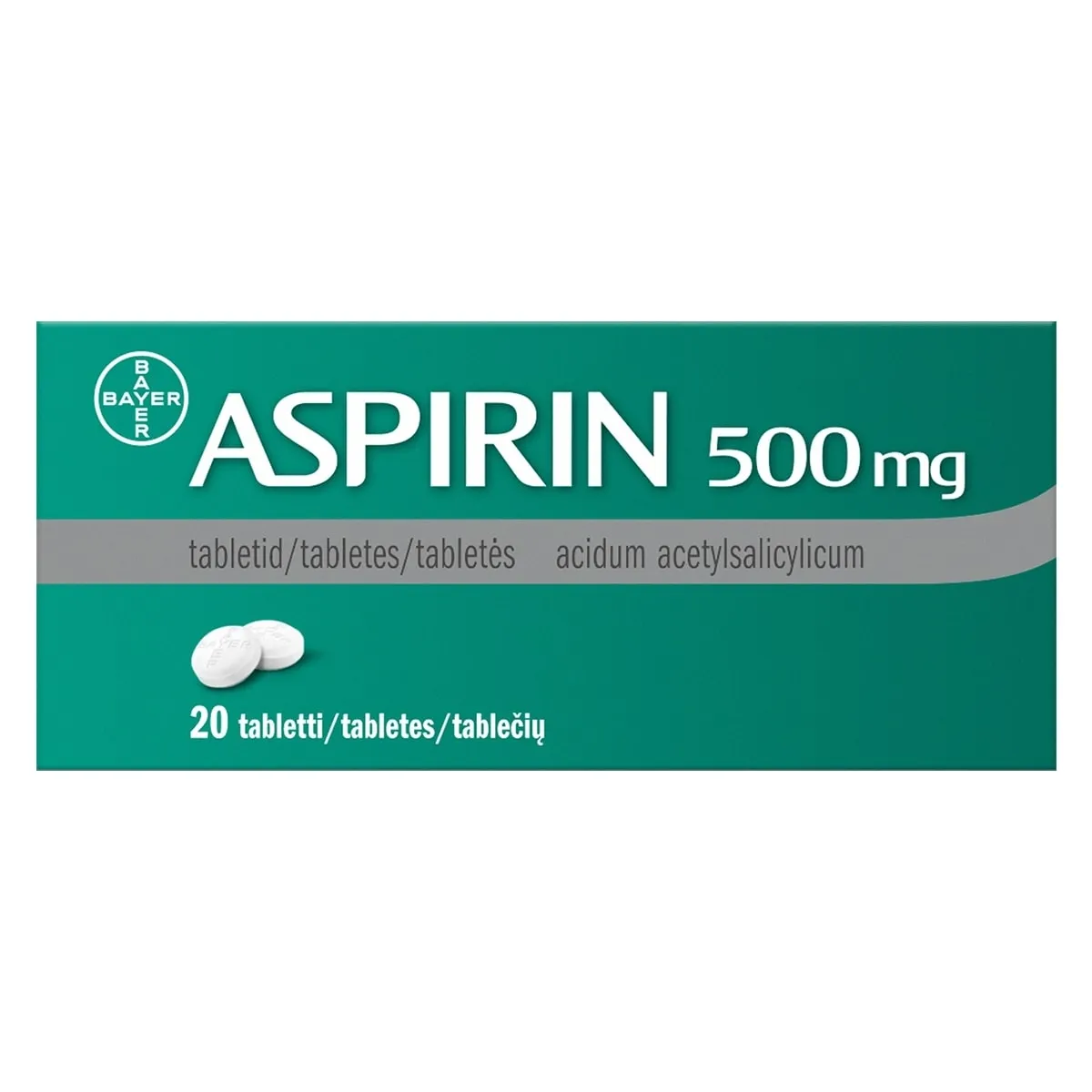Aspirin 500mg tabletės N20 -  