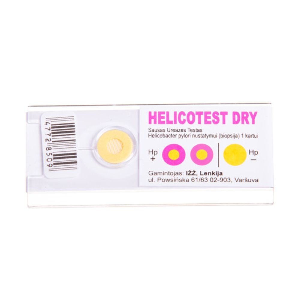HELICOTEST DRY, testas H.Pylori diagnostikai -  